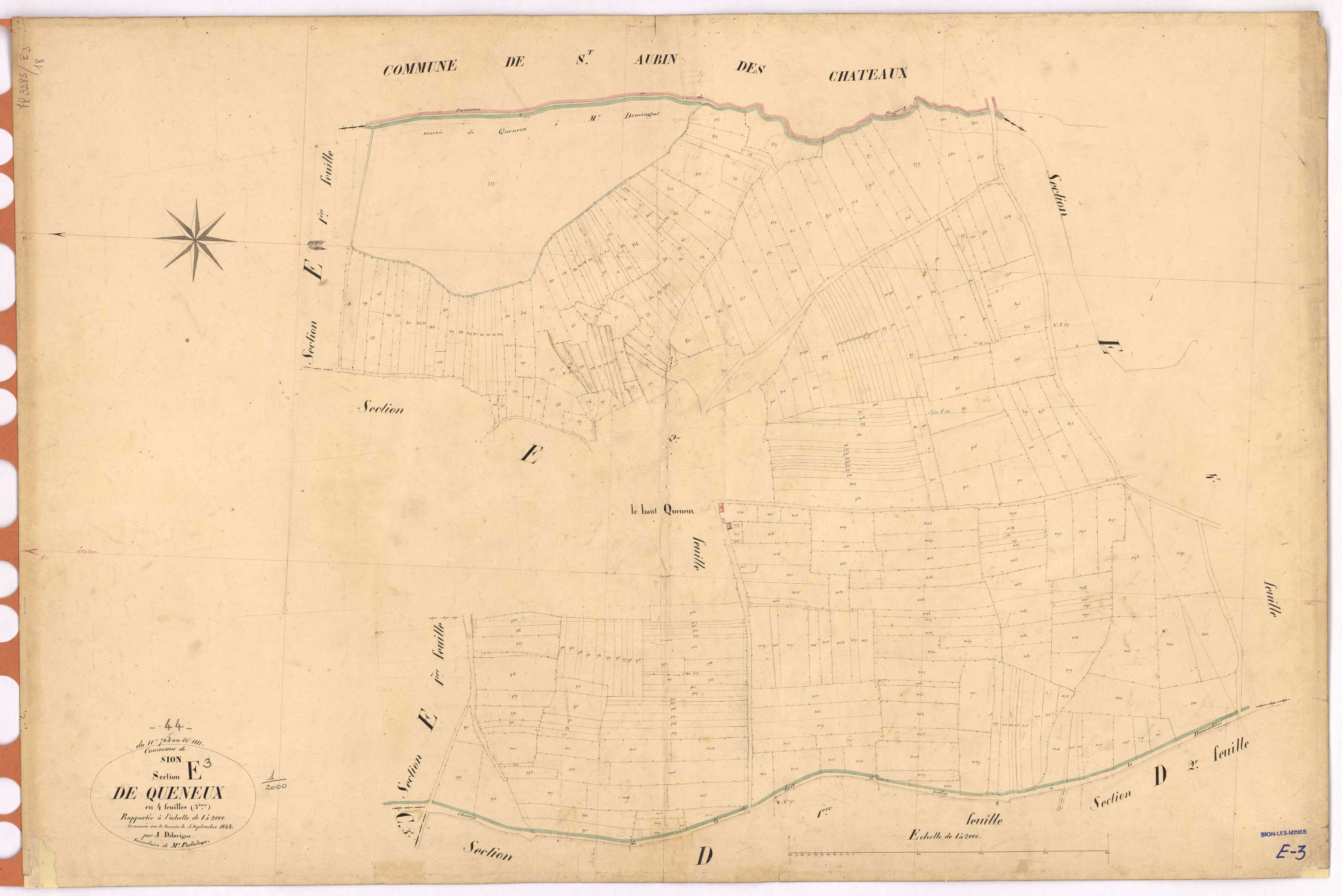 Sion-les-Mines - Section E3 Queneux (section de) ; 765-1111