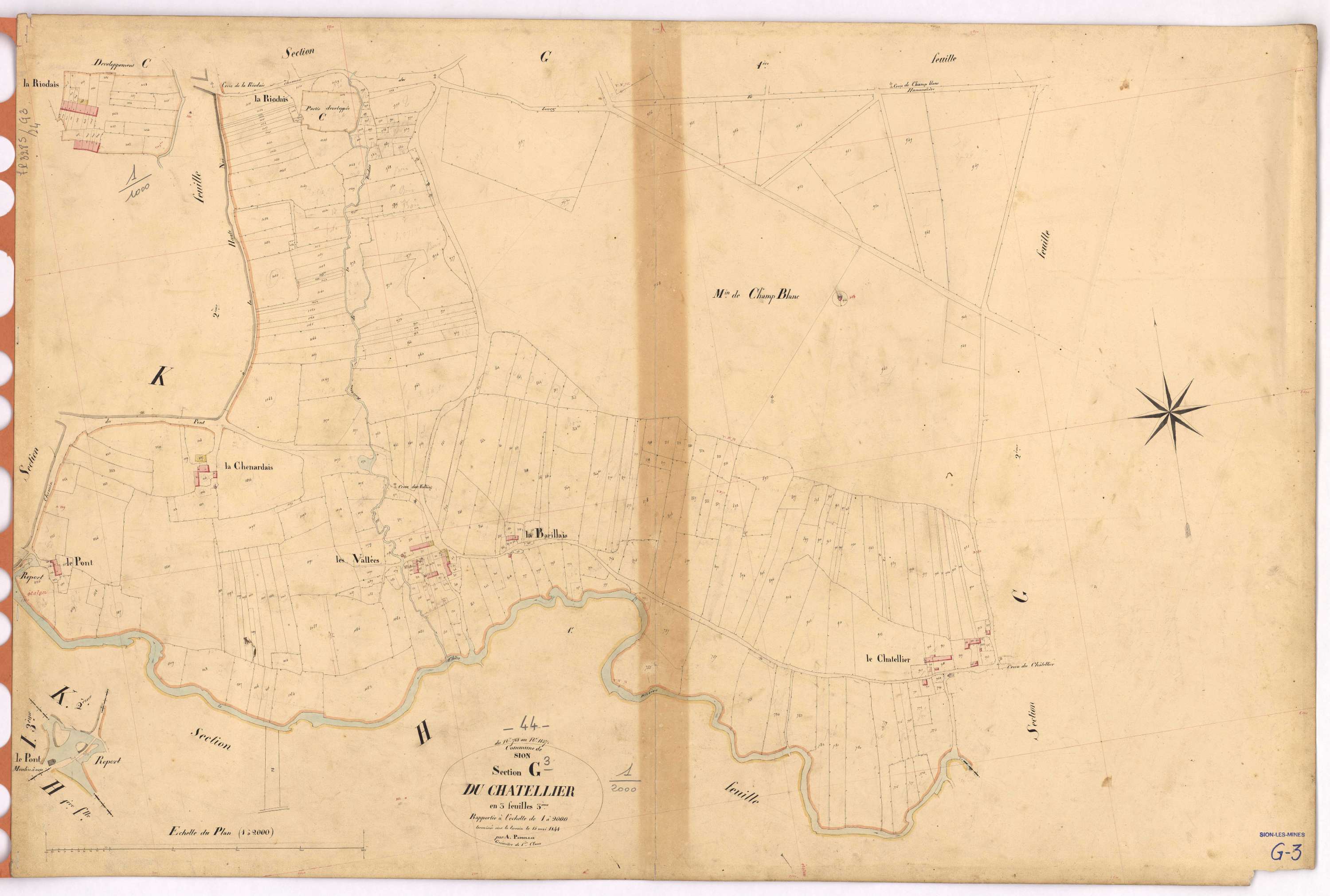 Sion-les-Mines - Section G3 Chatellier (section du) ; 768-1137