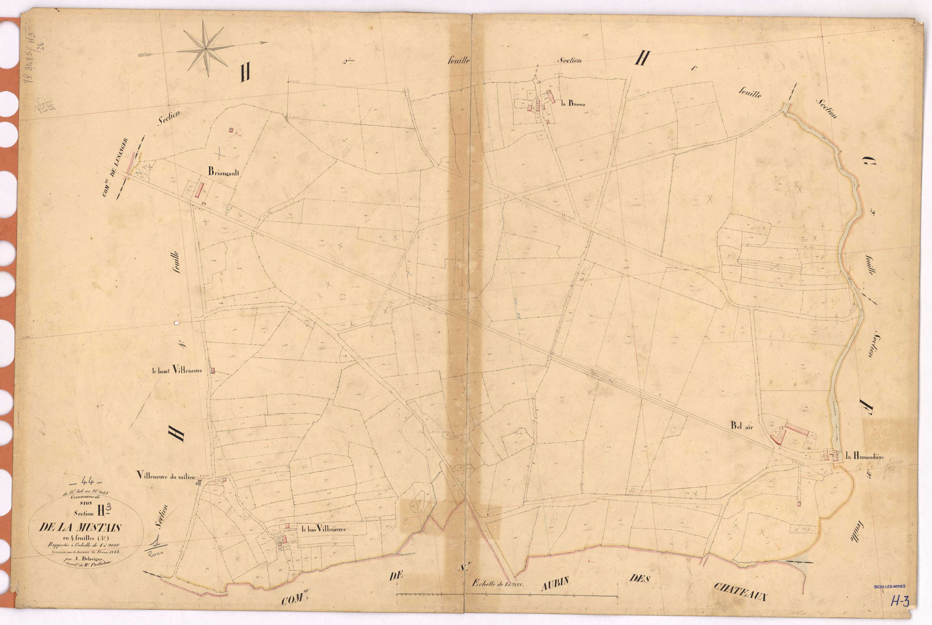 Sion-les-Mines - Section H3 Mustais (section de La) ; 806-1048