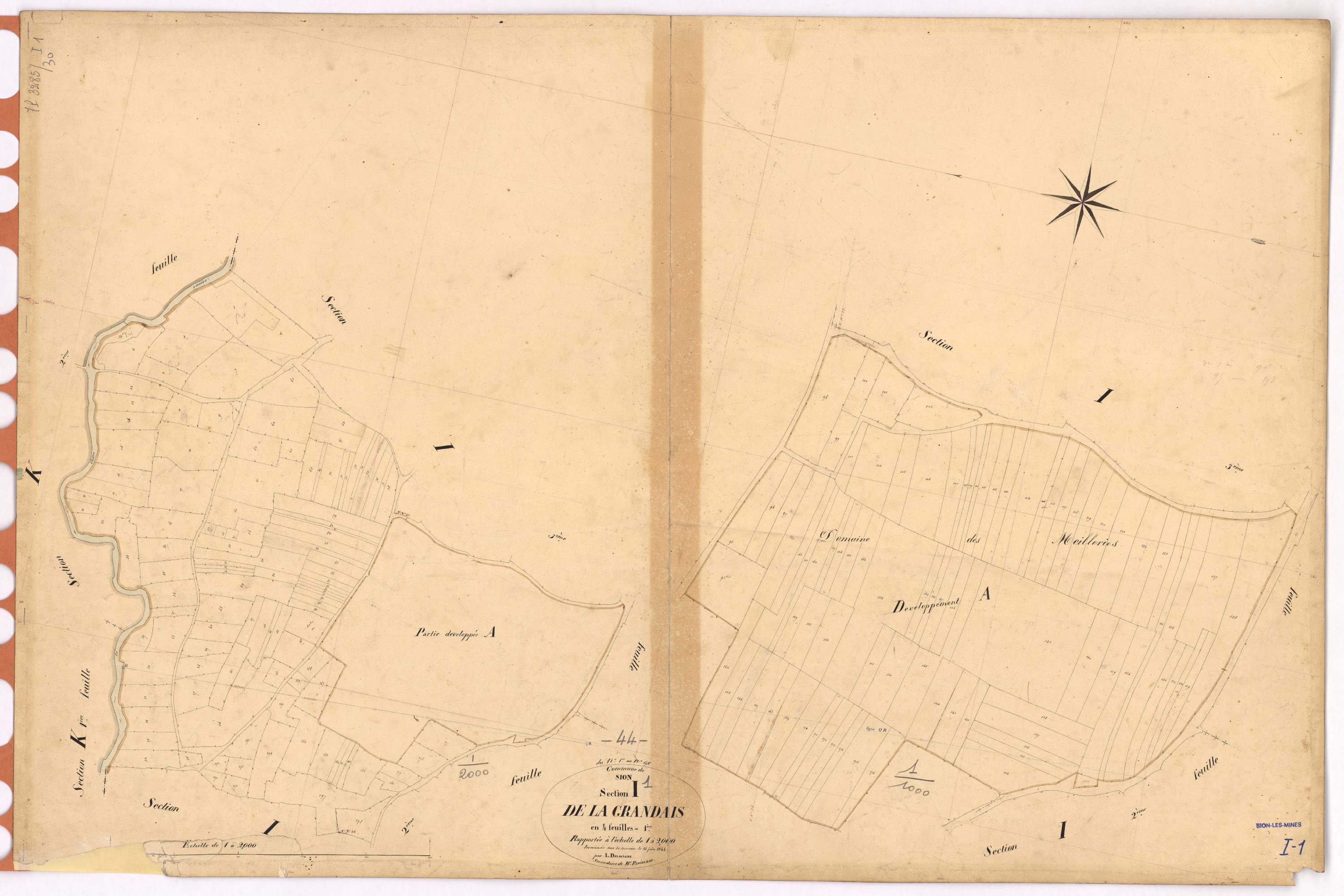 Sion-les-Mines - Section I1 Grandais (section de La) ; 1-198
