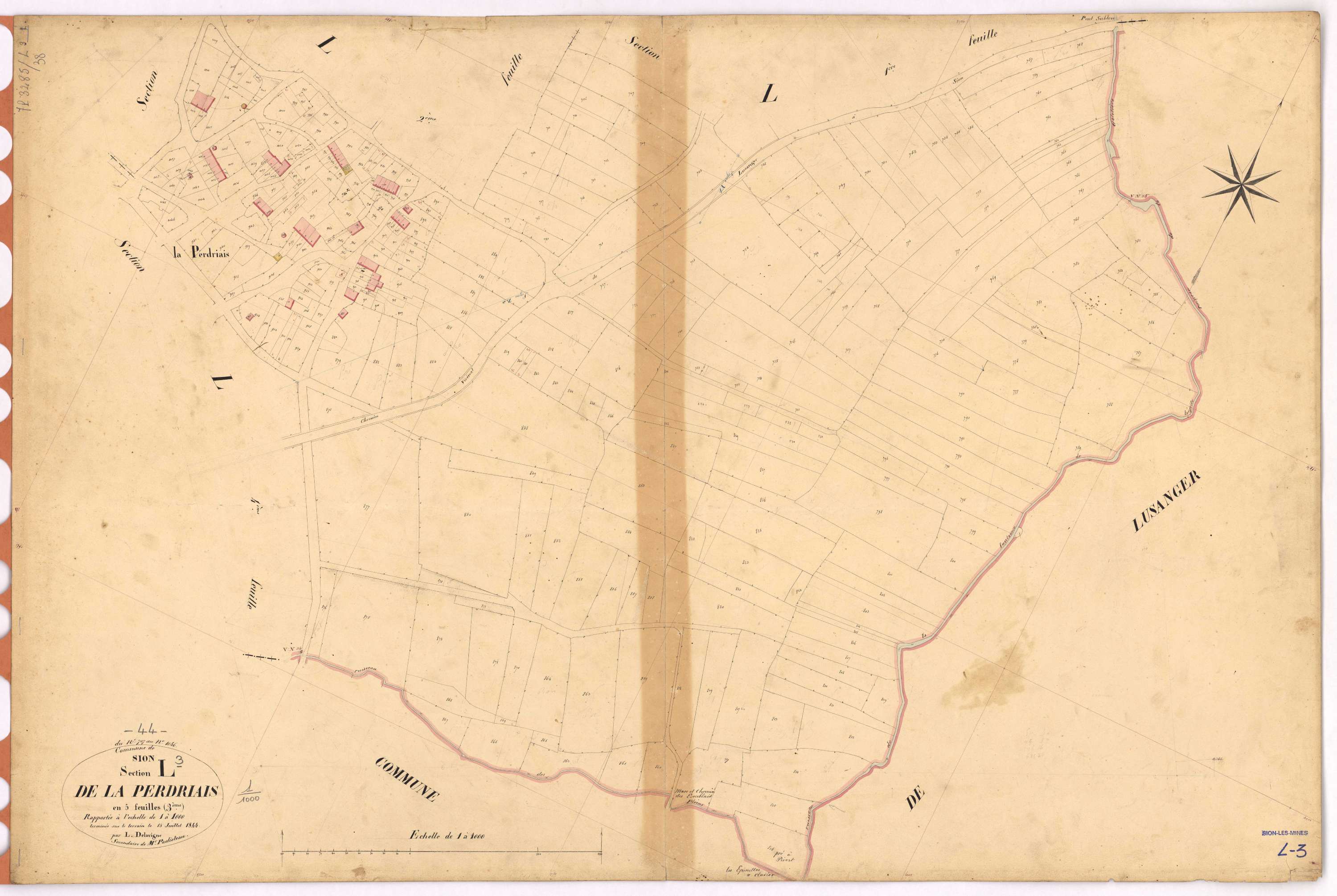 Sion-les-Mines - Section L3 Perdriais (section de La) ; 707-1046