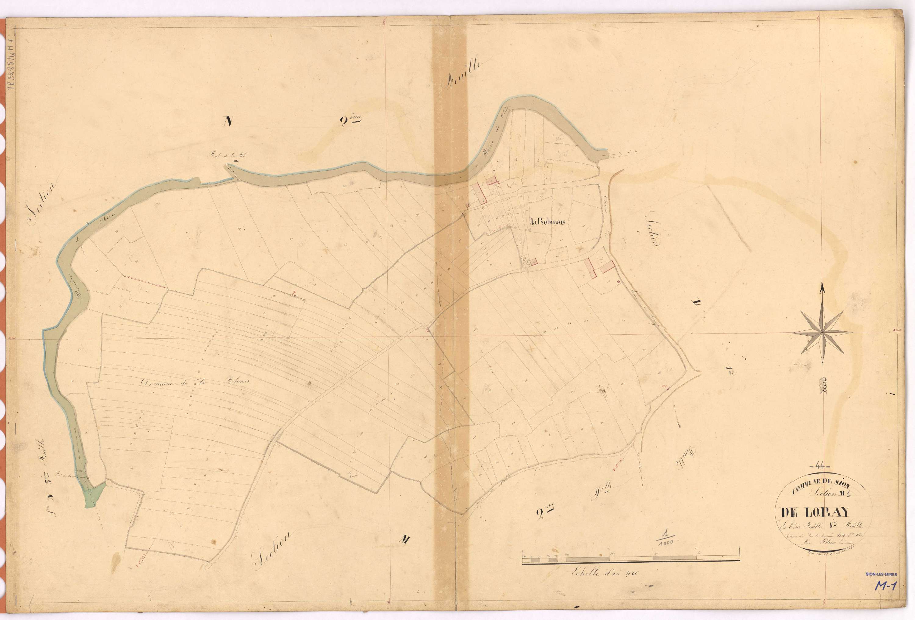 Sion-les-Mines - Section M1 Loray (section du) ; 1-158