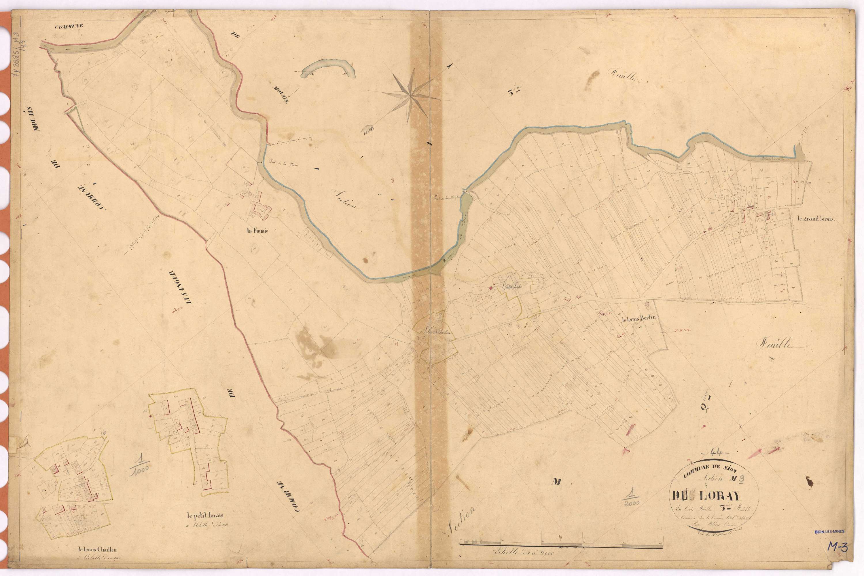 Sion-les-Mines - Section M3 Loray (section du) ; 418-944