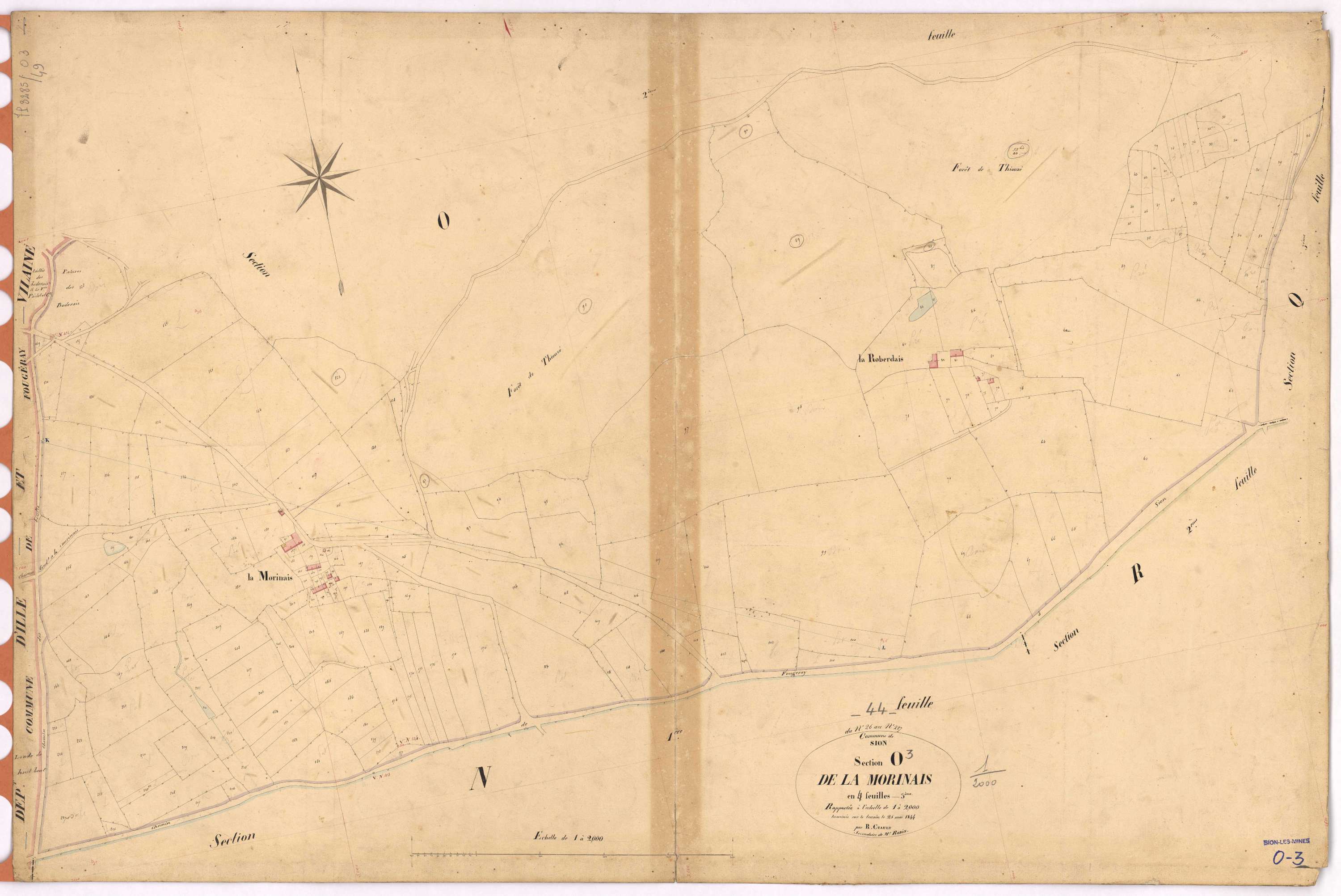 Sion-les-Mines - Section O3 Morinais (section de La) ; 26-227