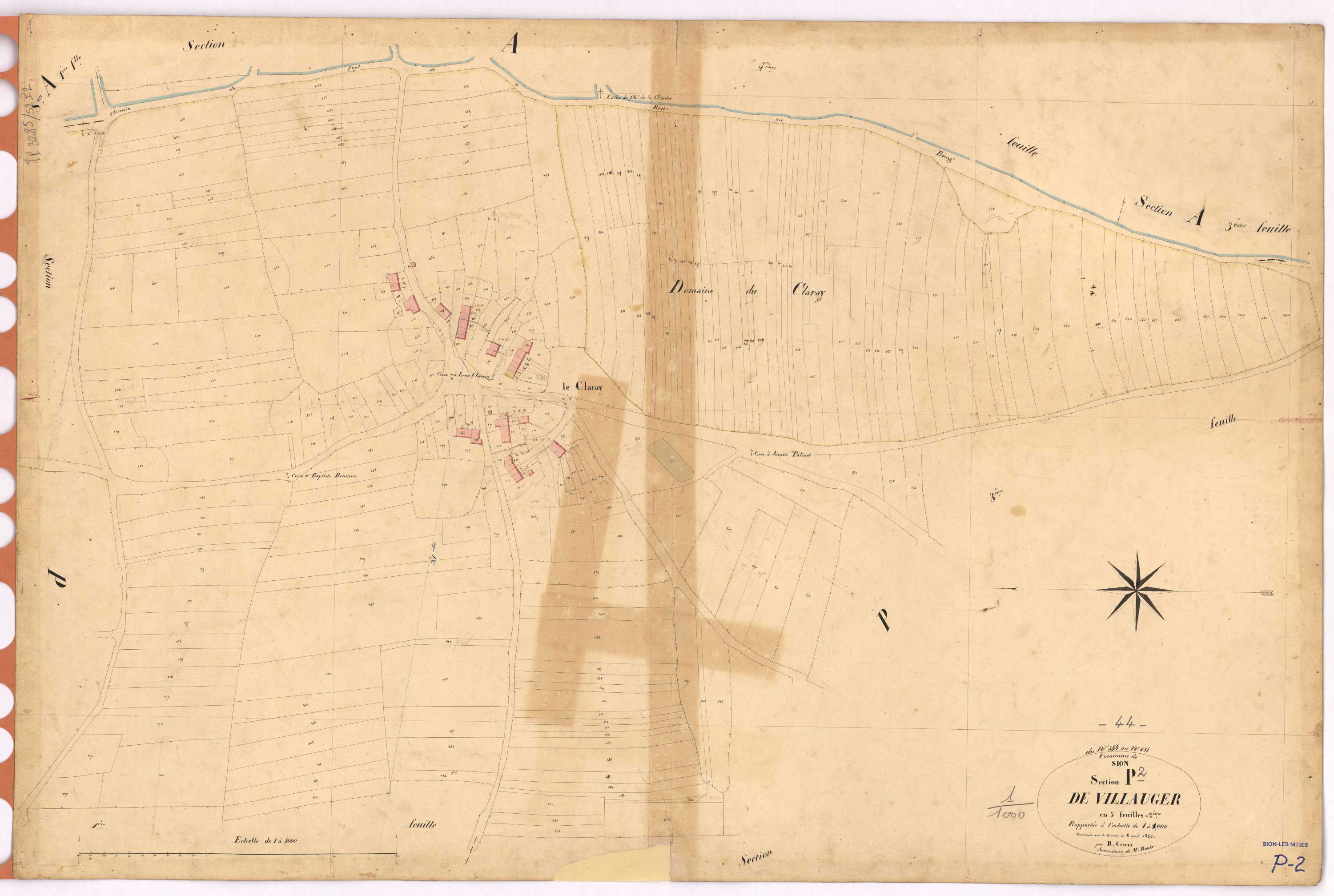 Sion-les-Mines - Section P2 Villauger (section de) ; 354-651