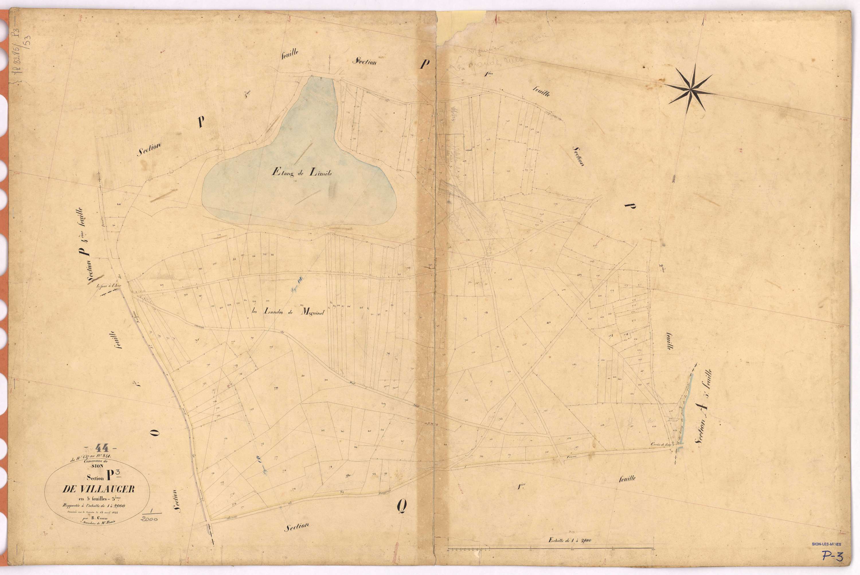 Sion-les-Mines - Section P3 Villauger (section de) ; 652-841