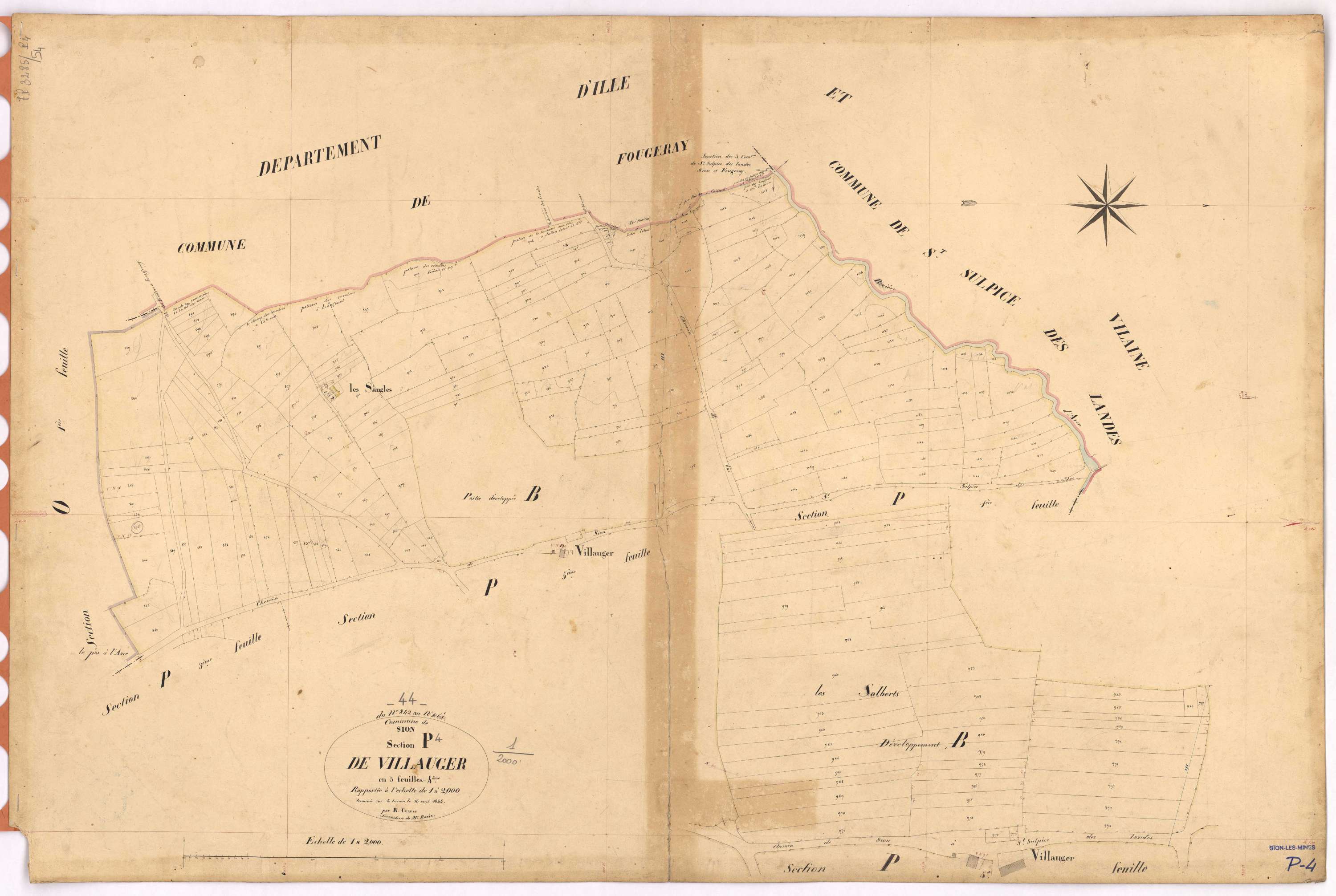 Sion-les-Mines - Section P4 Villauger (section de) ; 842-1061