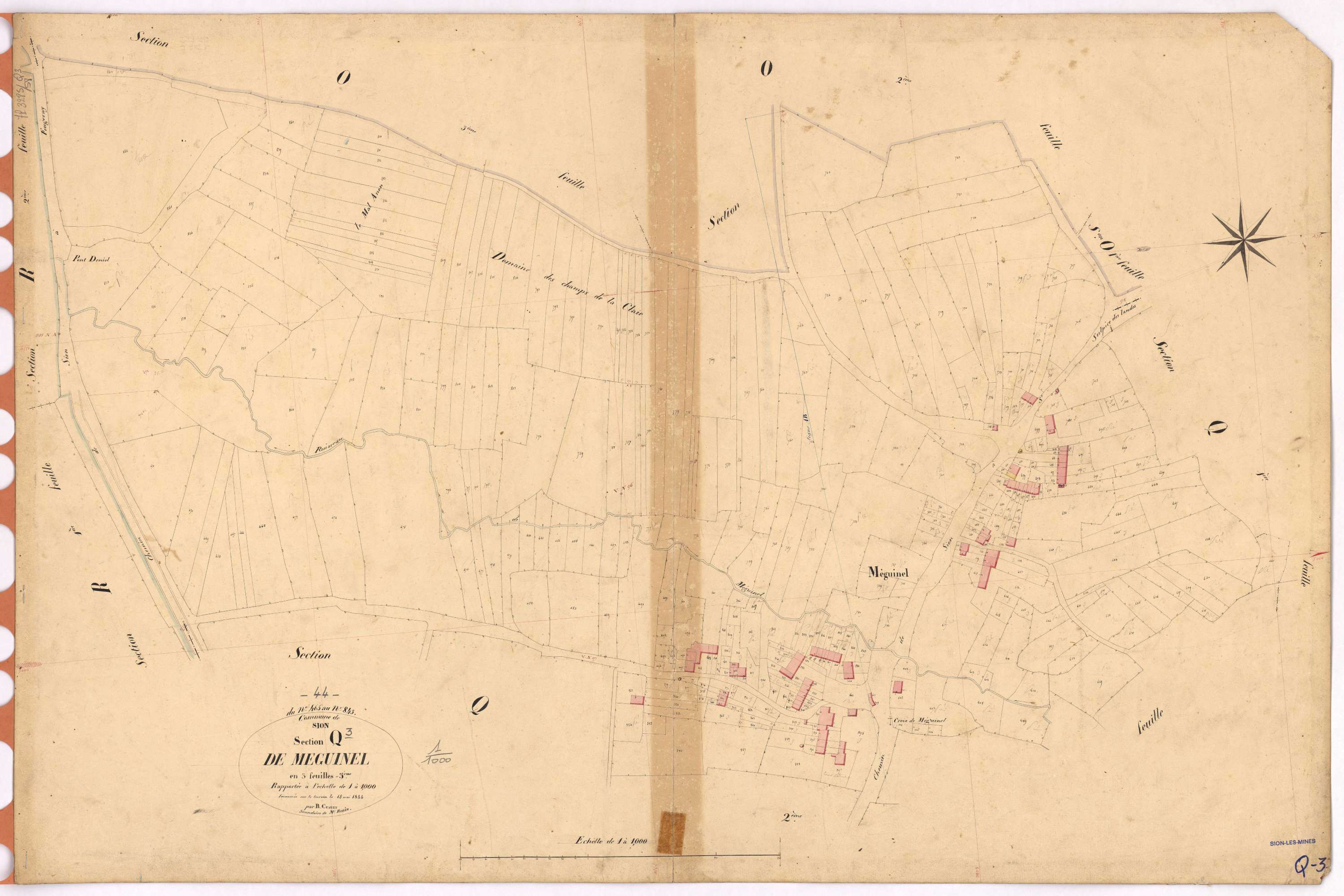 Sion-les-Mines - Section Q3 Meguinel (section de) ; 465-843