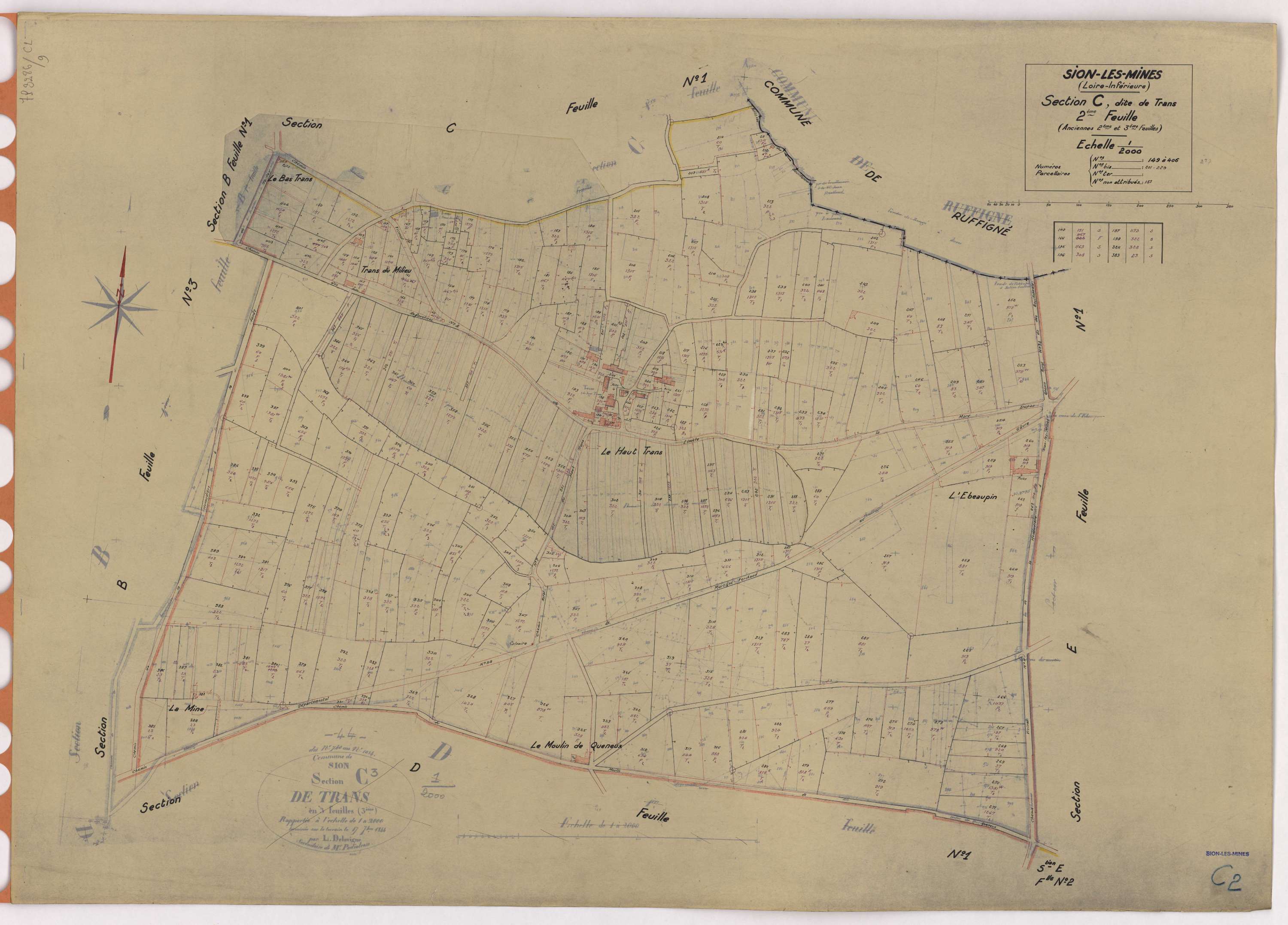 Sion-les-Mines - Section C2 Trans (section de) ; 149-406