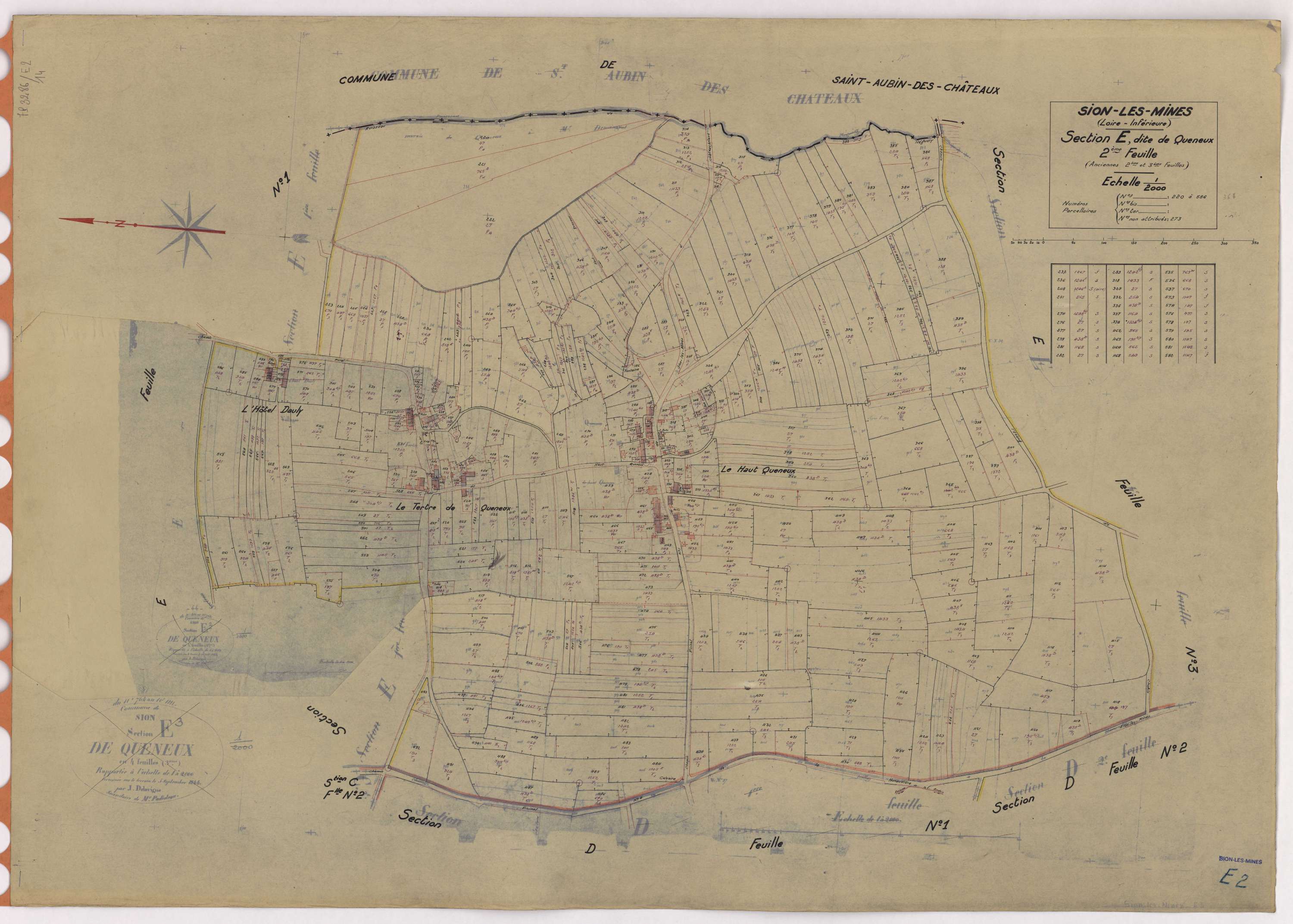 Sion-les-Mines - Section E2 Queneux (section de) ; 220-586