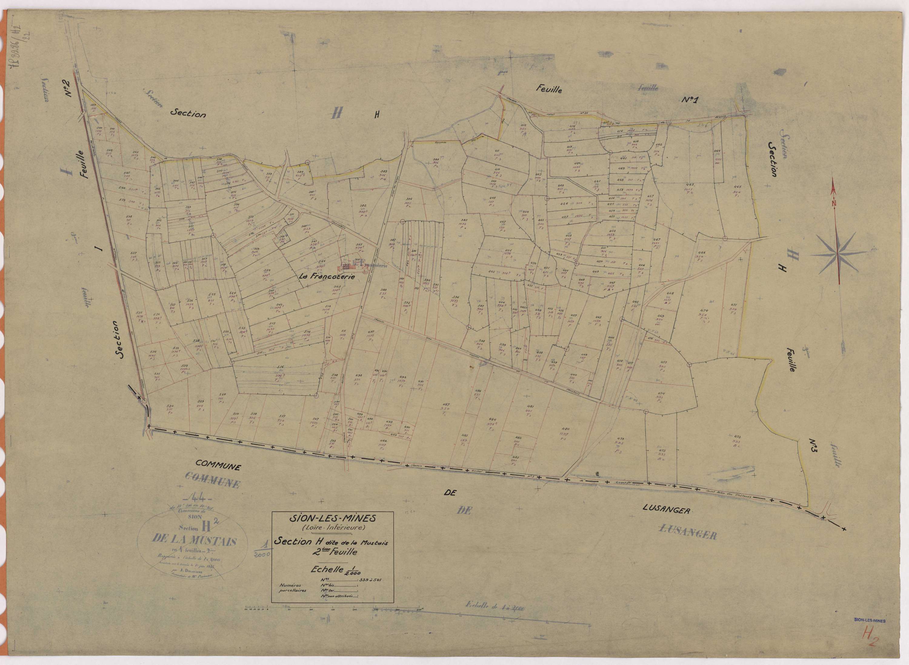 Sion-les-Mines - Section H2 Mustais (section de La) ; 339-541