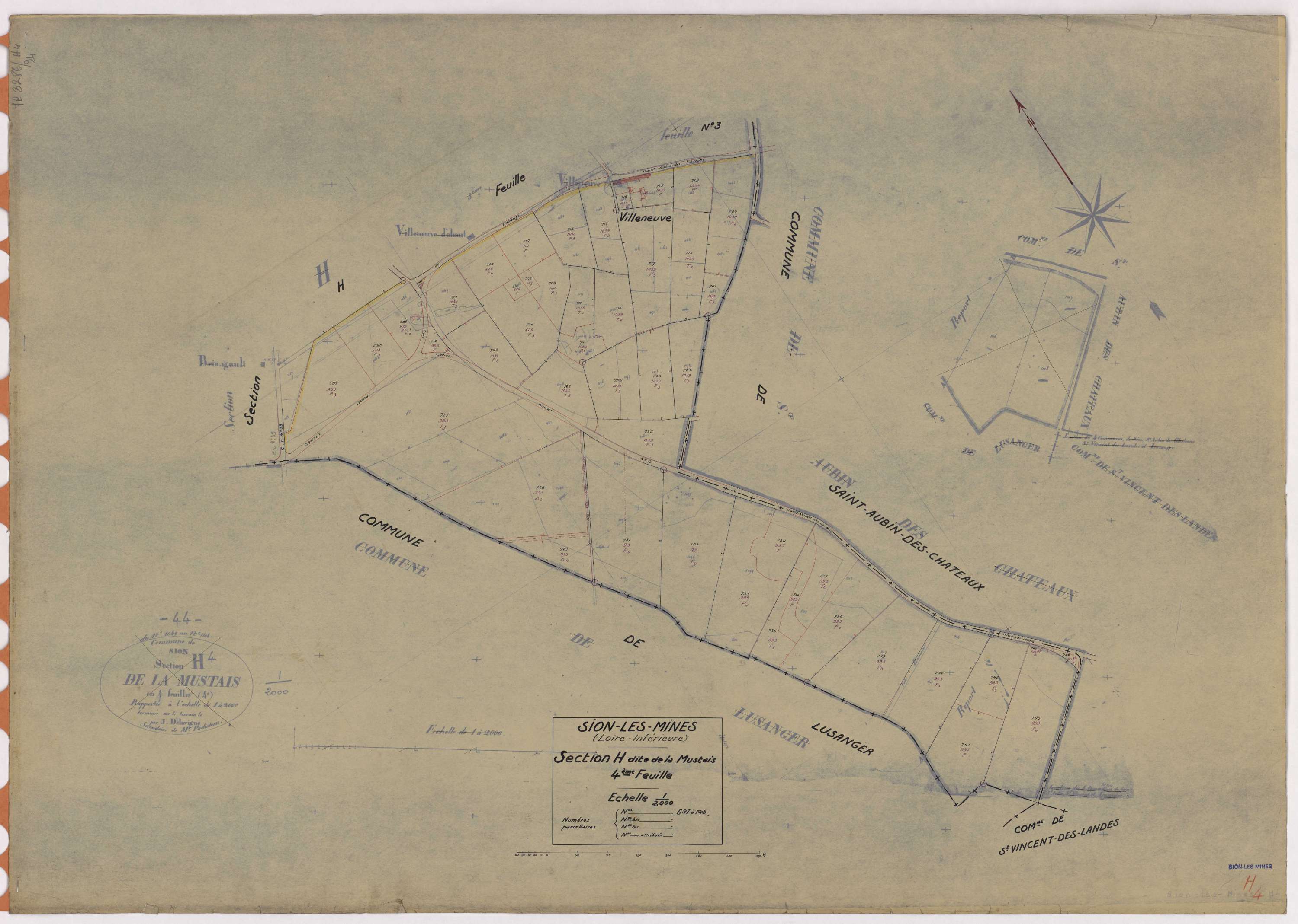 Sion-les-Mines - Section H4 Mustais (section de La) ; 697-745
