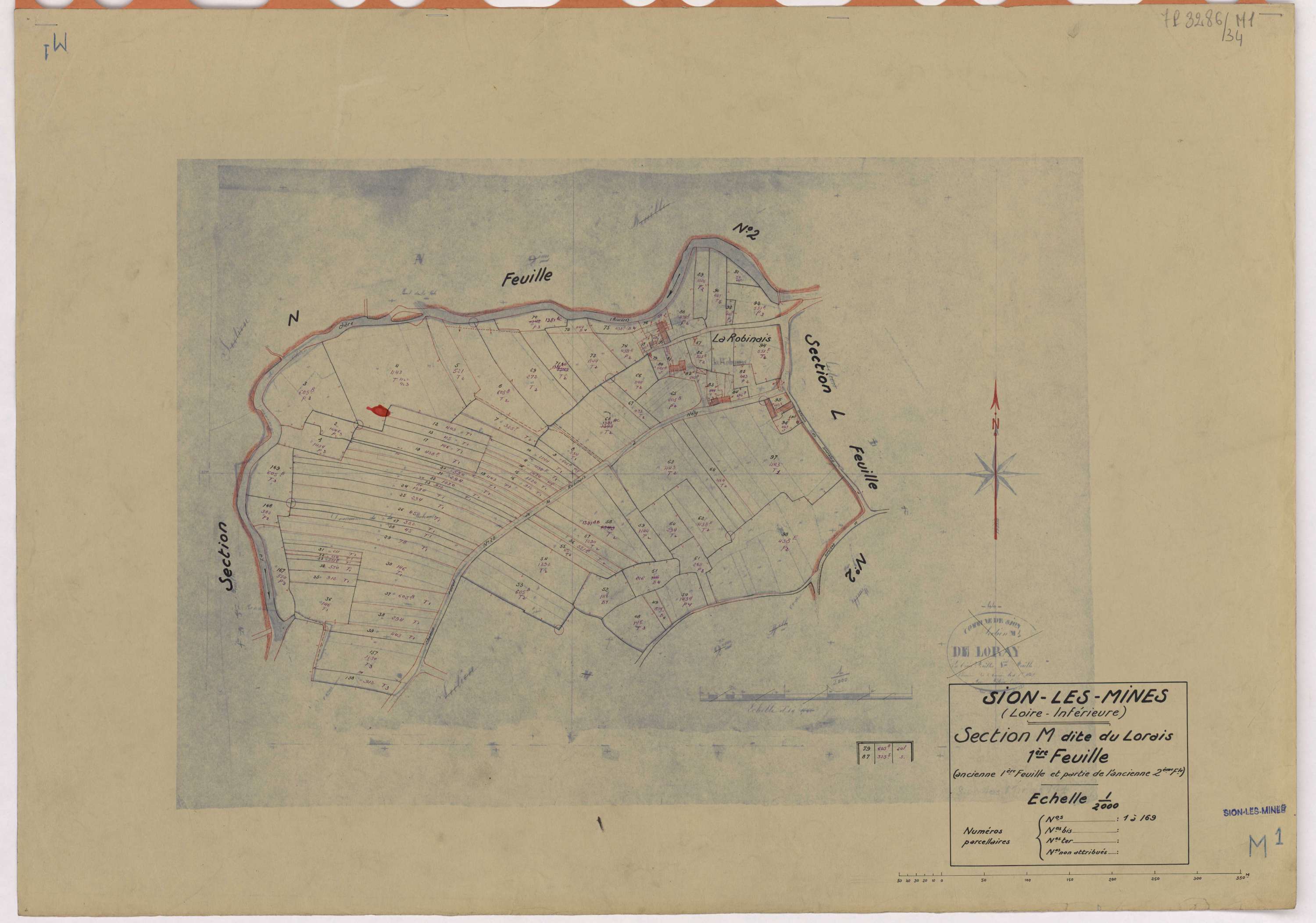 Sion-les-Mines - Section M1 Lorais (section du) ; 1-169