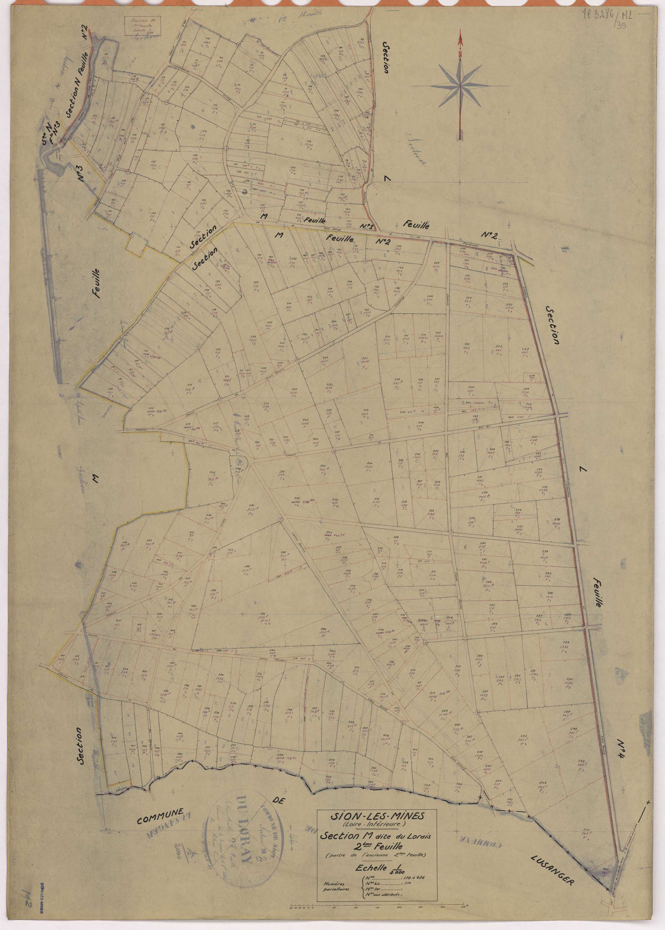 Sion-les-Mines - Section M2 Lorais (section du) ; 170-436