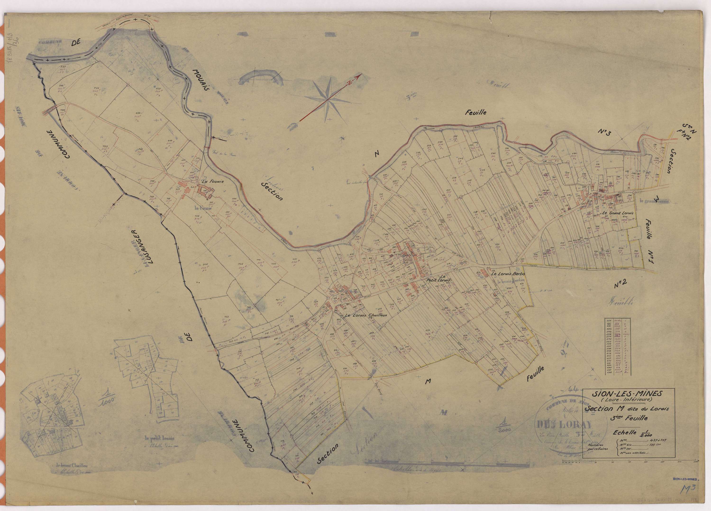 Sion-les-Mines - Section M3 Lorais (section du) ; 437-737