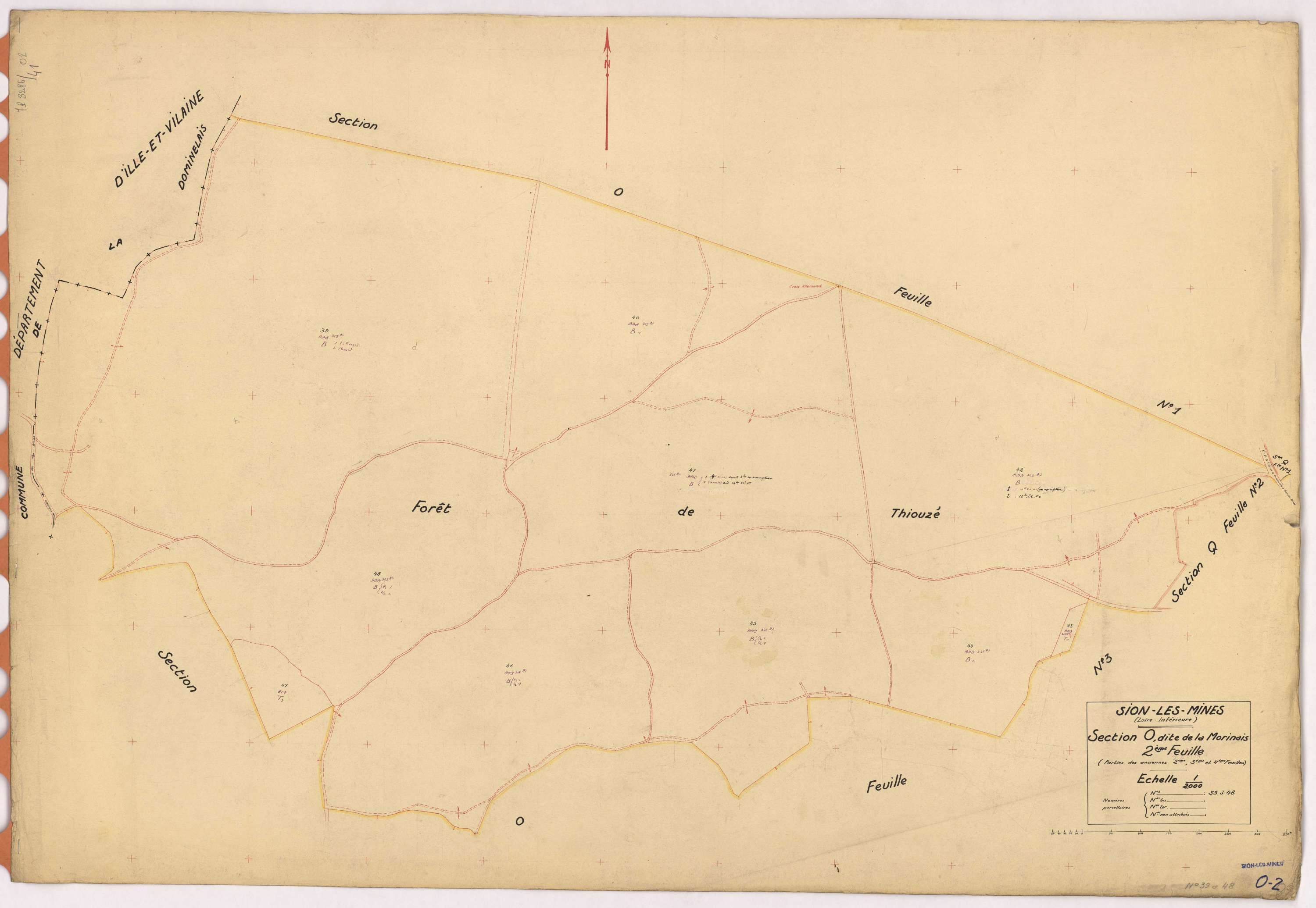 Sion-les-Mines - Section O2 Morinais (section de La) ; 39-48