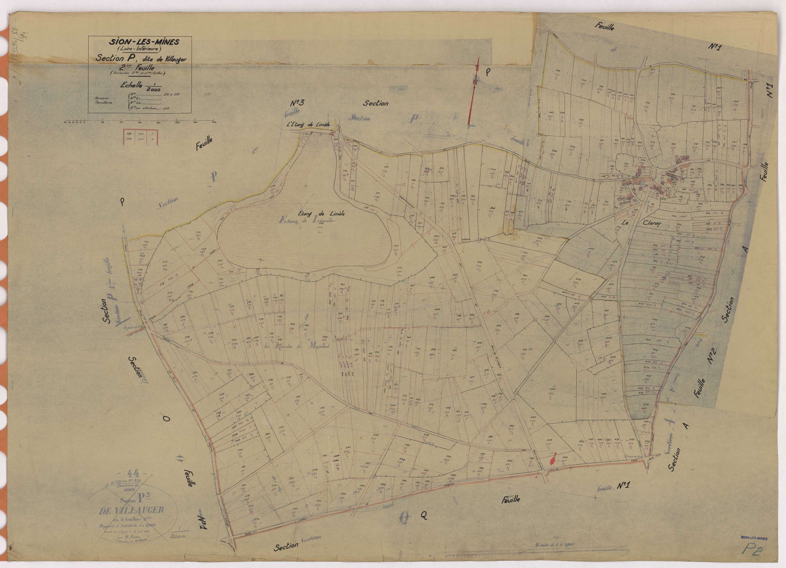 Sion-les-Mines - Section P2 Villauger (section de) ; 251-581
