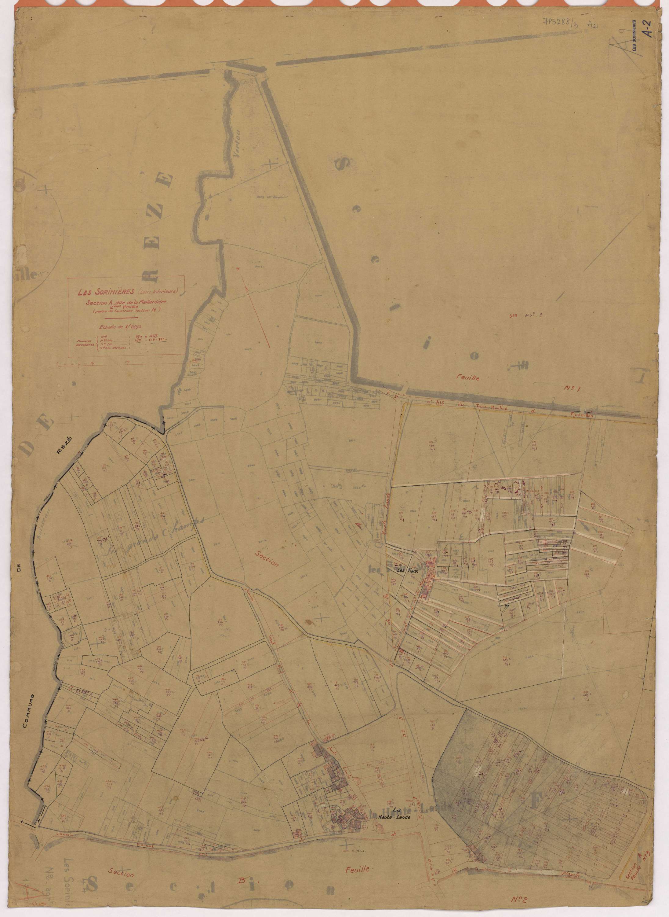 Sorinières - Section A2 Maillardière (section de La) ; 150-467