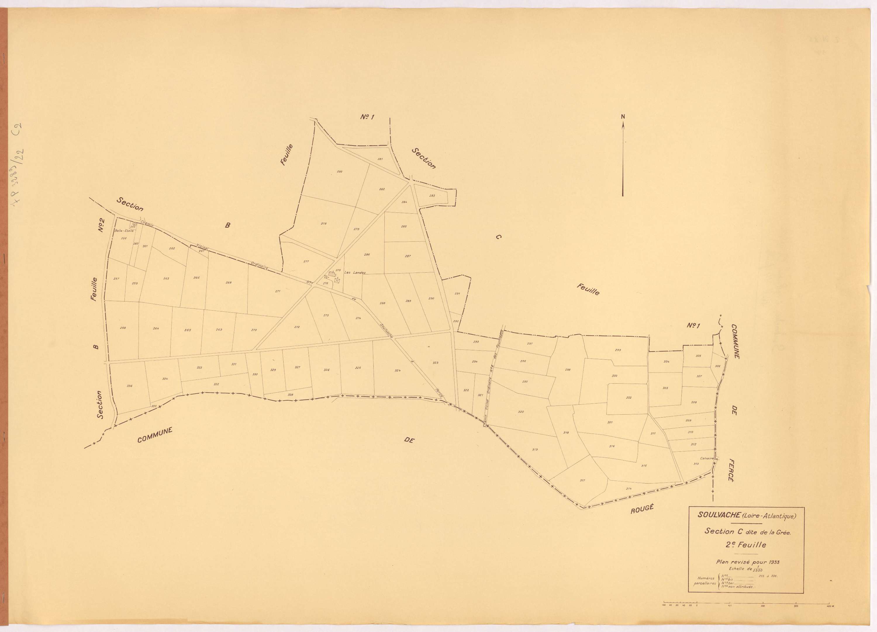 Soulvache - Section C2 Grée (section de La) ; 255-338