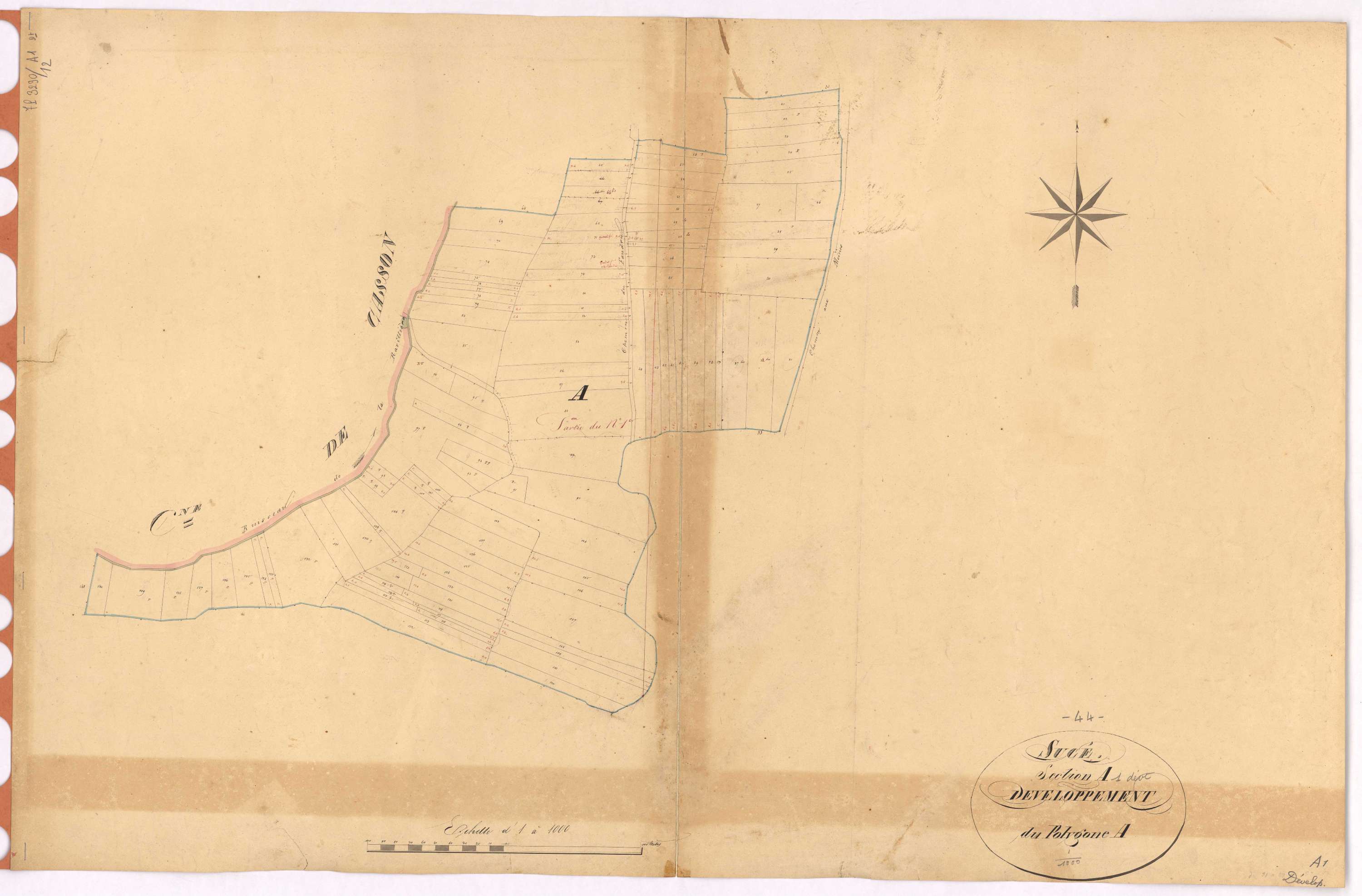 Sucé-sur-Erdre - Section A1 (développement) Grande Bodinière (section de La) ; développement de diverses parcelles