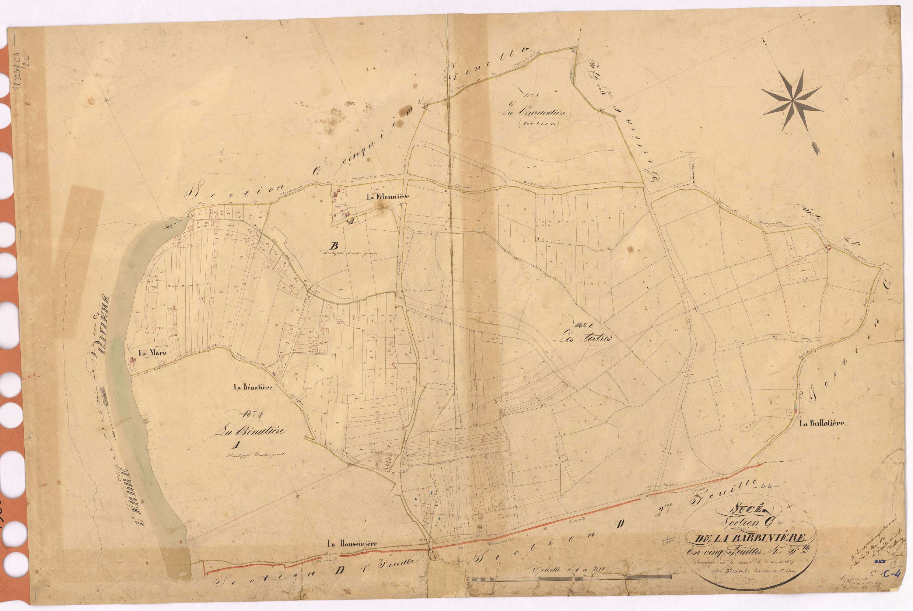 Sucé-sur-Erdre - Section C4 Barbinière (section de La)