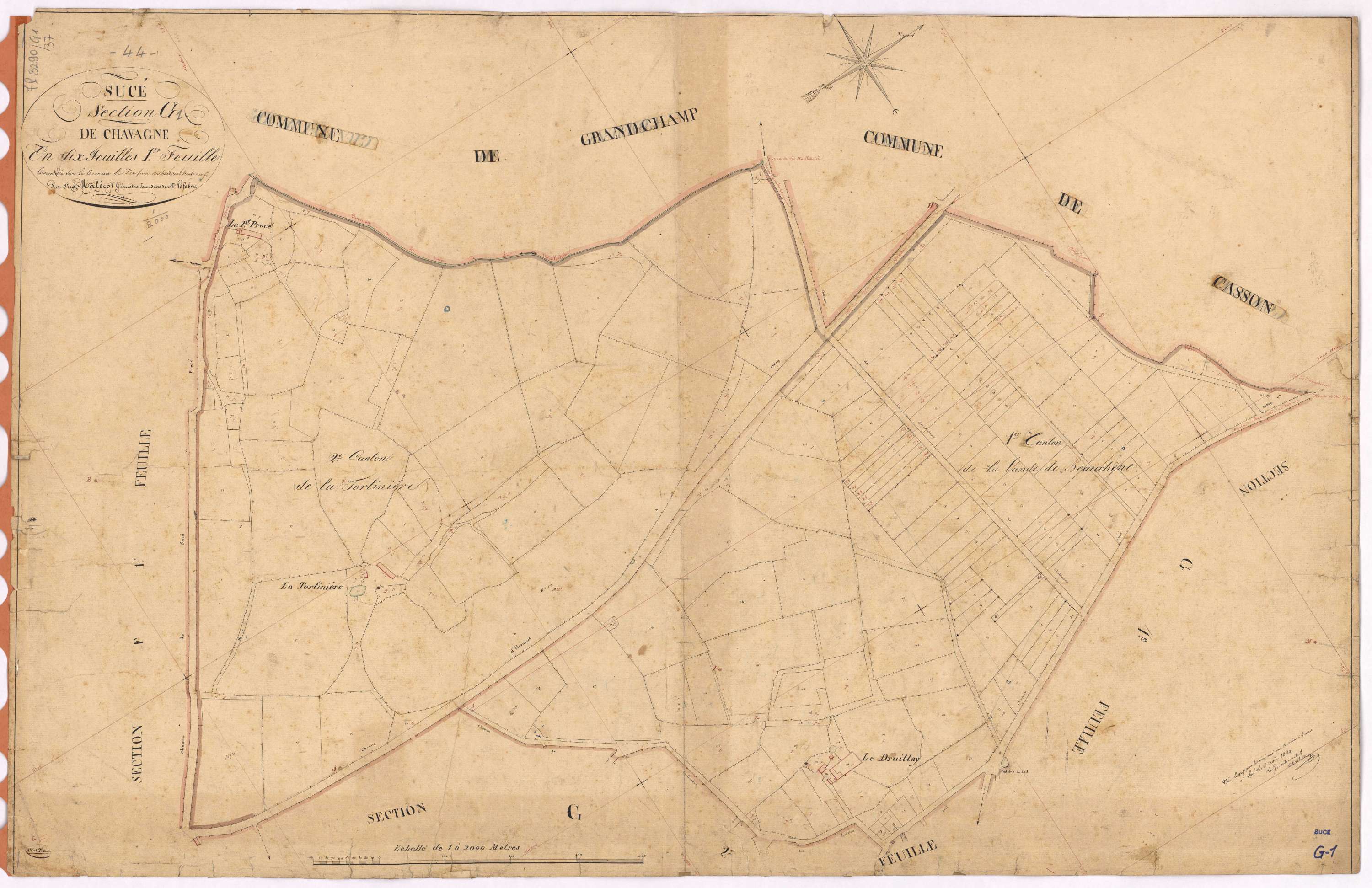 Sucé-sur-Erdre - Section G1 Chavagne (section de)