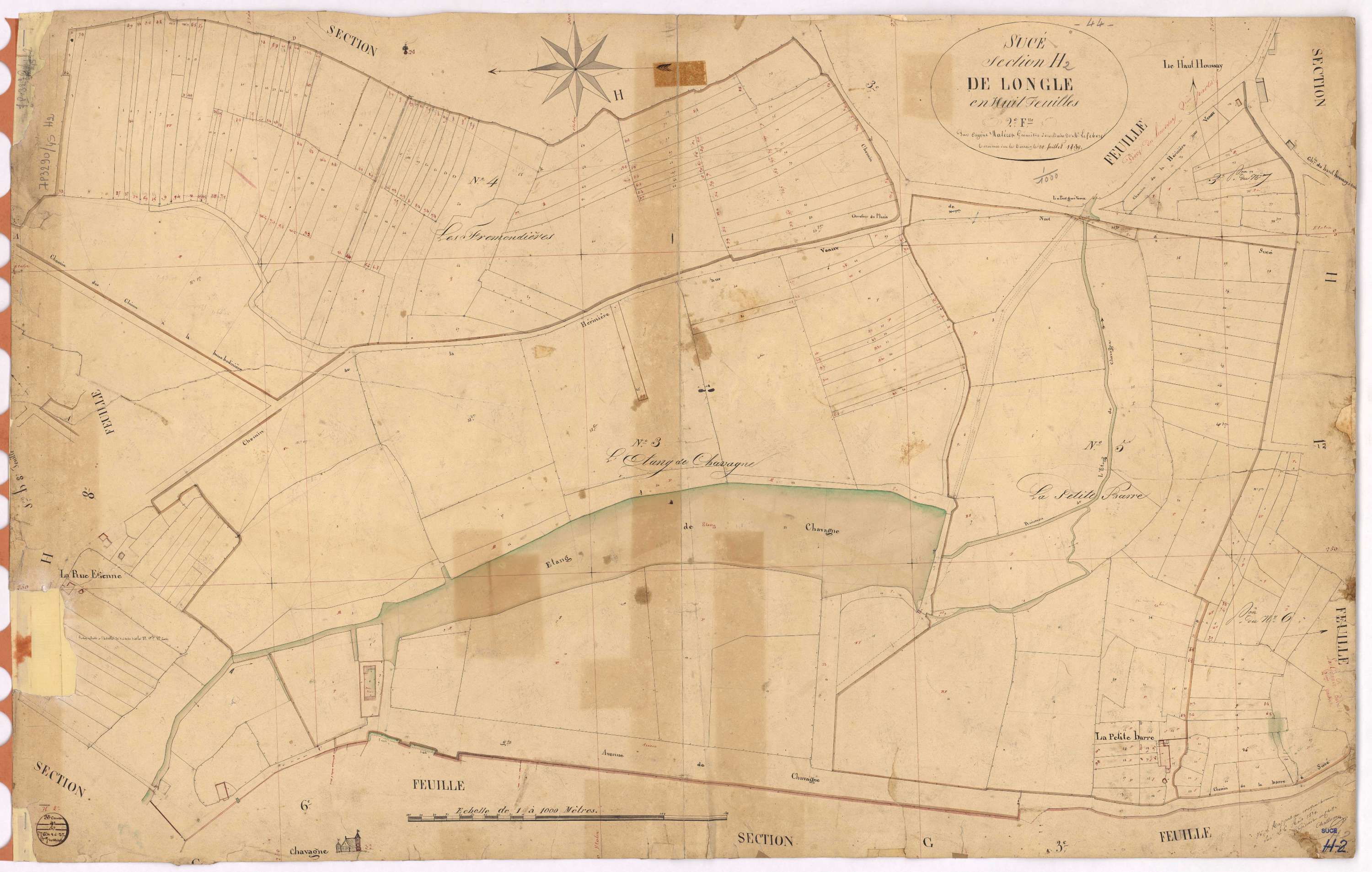 Sucé-sur-Erdre - Section H2 Ongle (section de l')