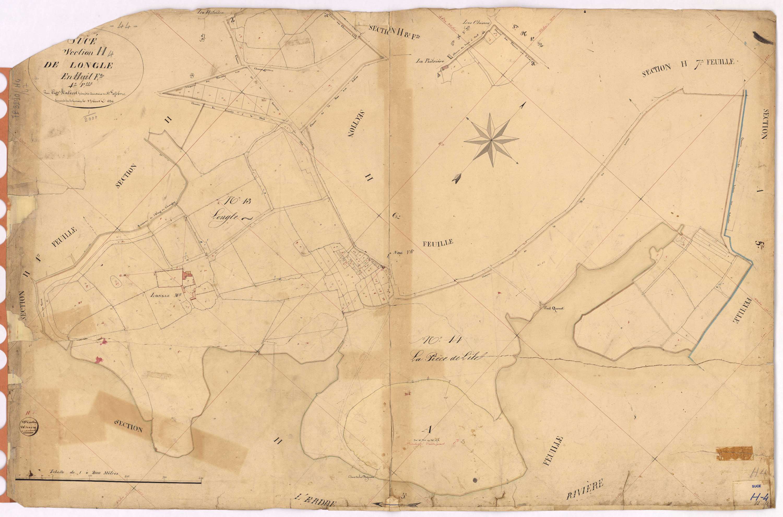 Sucé-sur-Erdre - Section H4 Ongle (section de l')