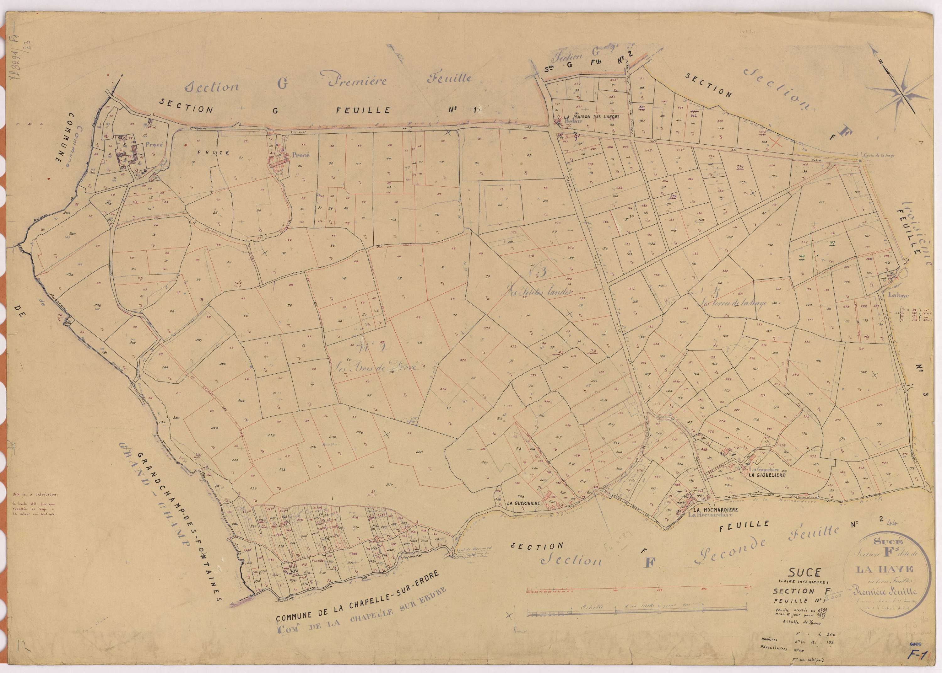 Sucé-sur-Erdre - Section F1 1-300
