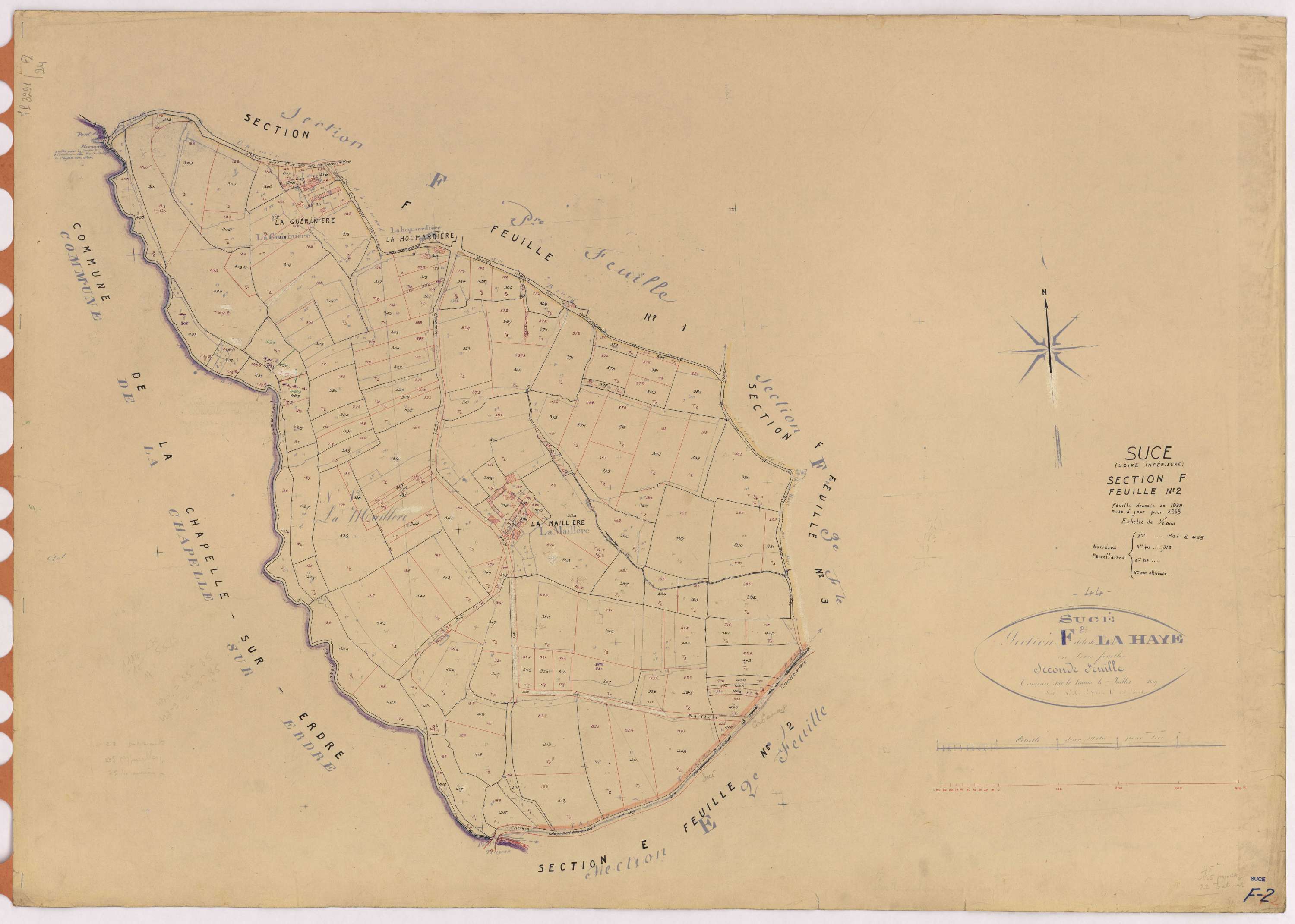 Sucé-sur-Erdre - Section F2 301-435