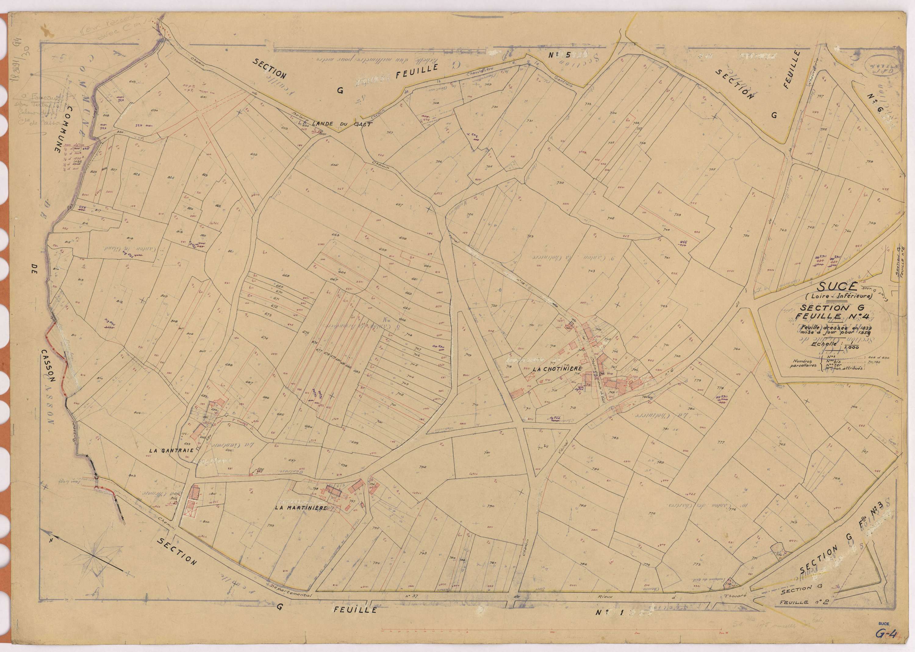 Sucé-sur-Erdre - Section G4 648-830