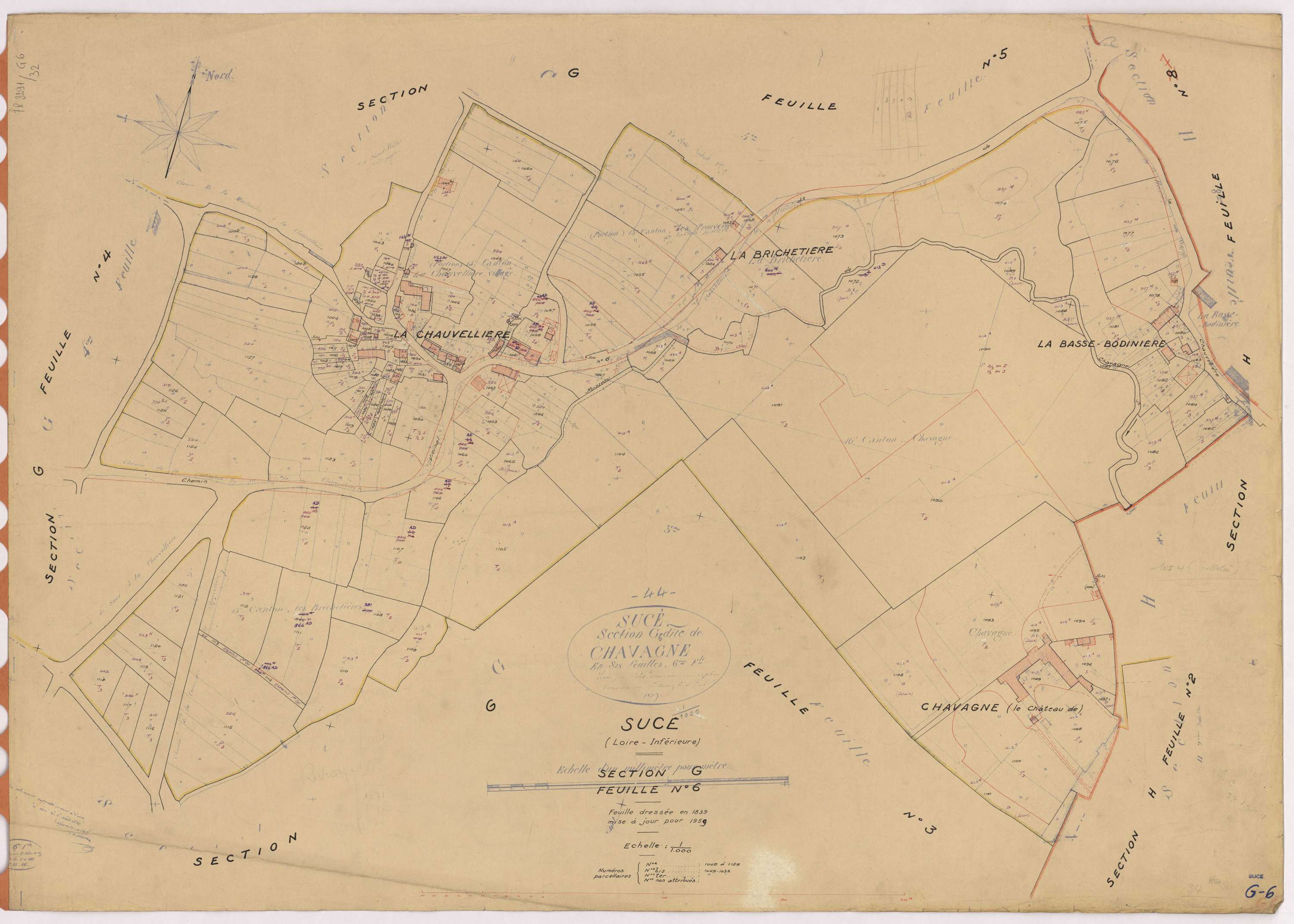 Sucé-sur-Erdre - Section G6 1002-1128