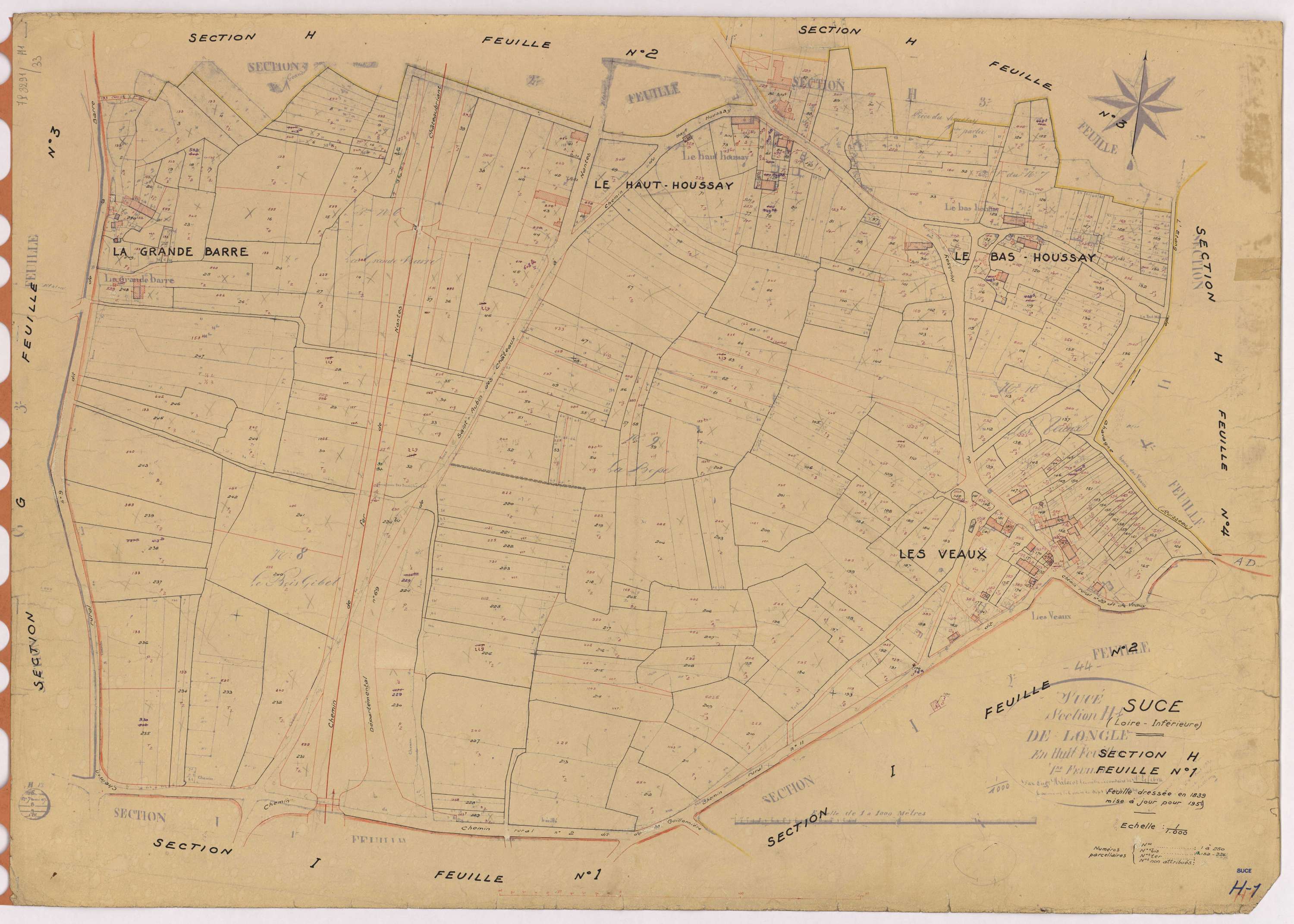 Sucé-sur-Erdre - Section H1 1-250