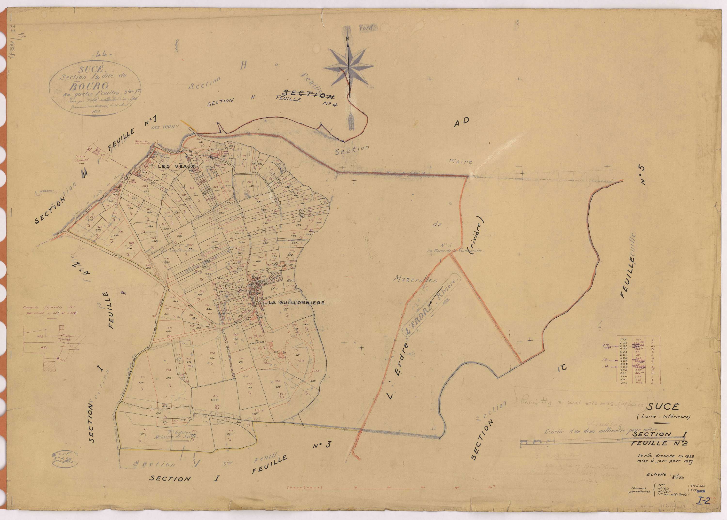 Sucé-sur-Erdre - Section I2 516-696