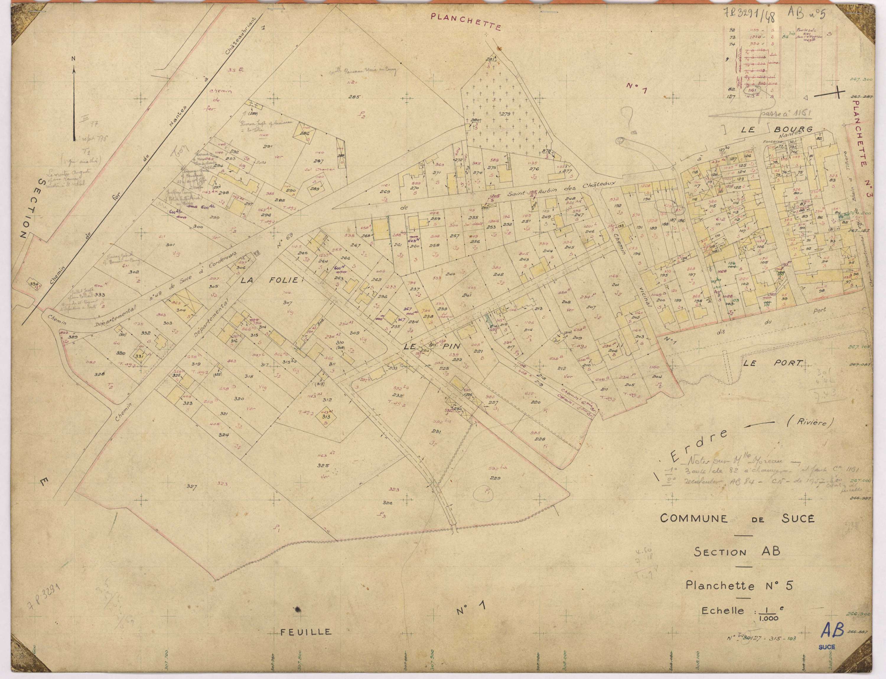 Sucé-sur-Erdre - Section AB Planchette n°5