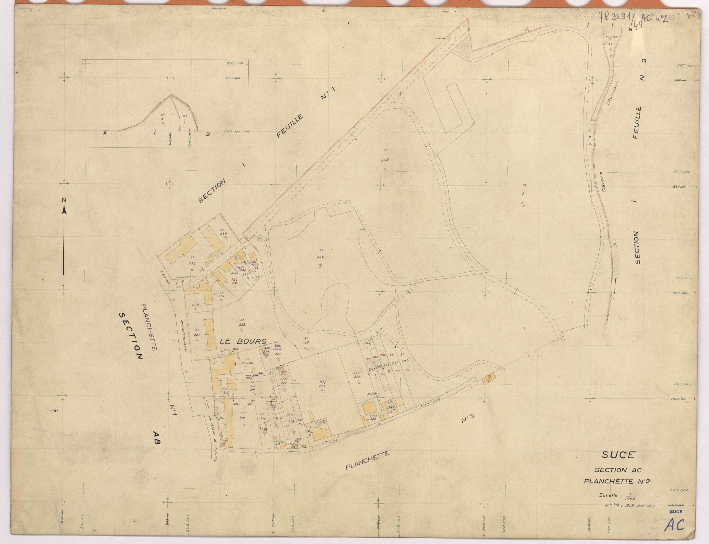 Sucé-sur-Erdre - Section AC Planchette n°2