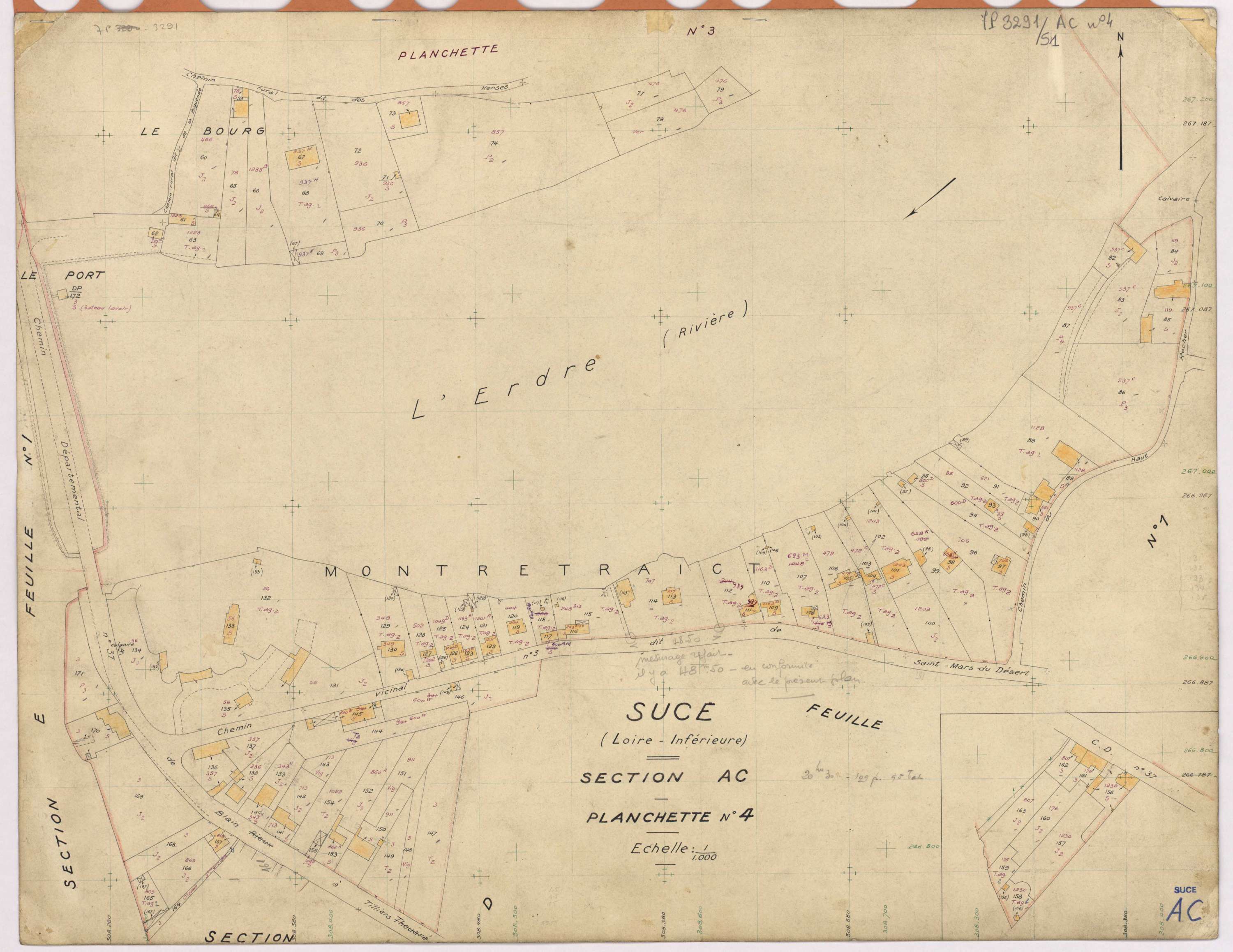 Sucé-sur-Erdre - Section AC Planchette n°4