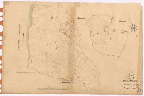 Sucé-sur-Erdre - Section C4 (développement) Barbinière (section de La) ; développement des villages de La Bénatière, de La Doussinière et de La Filonnière