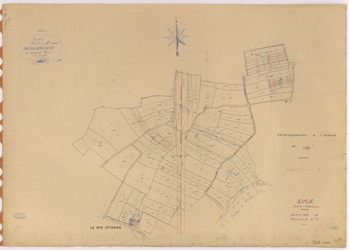Sucé-sur-Erdre - Section H7 (développement) 1152-1547 ; développement du village de La Rue-Etienne et de diverses parcelles