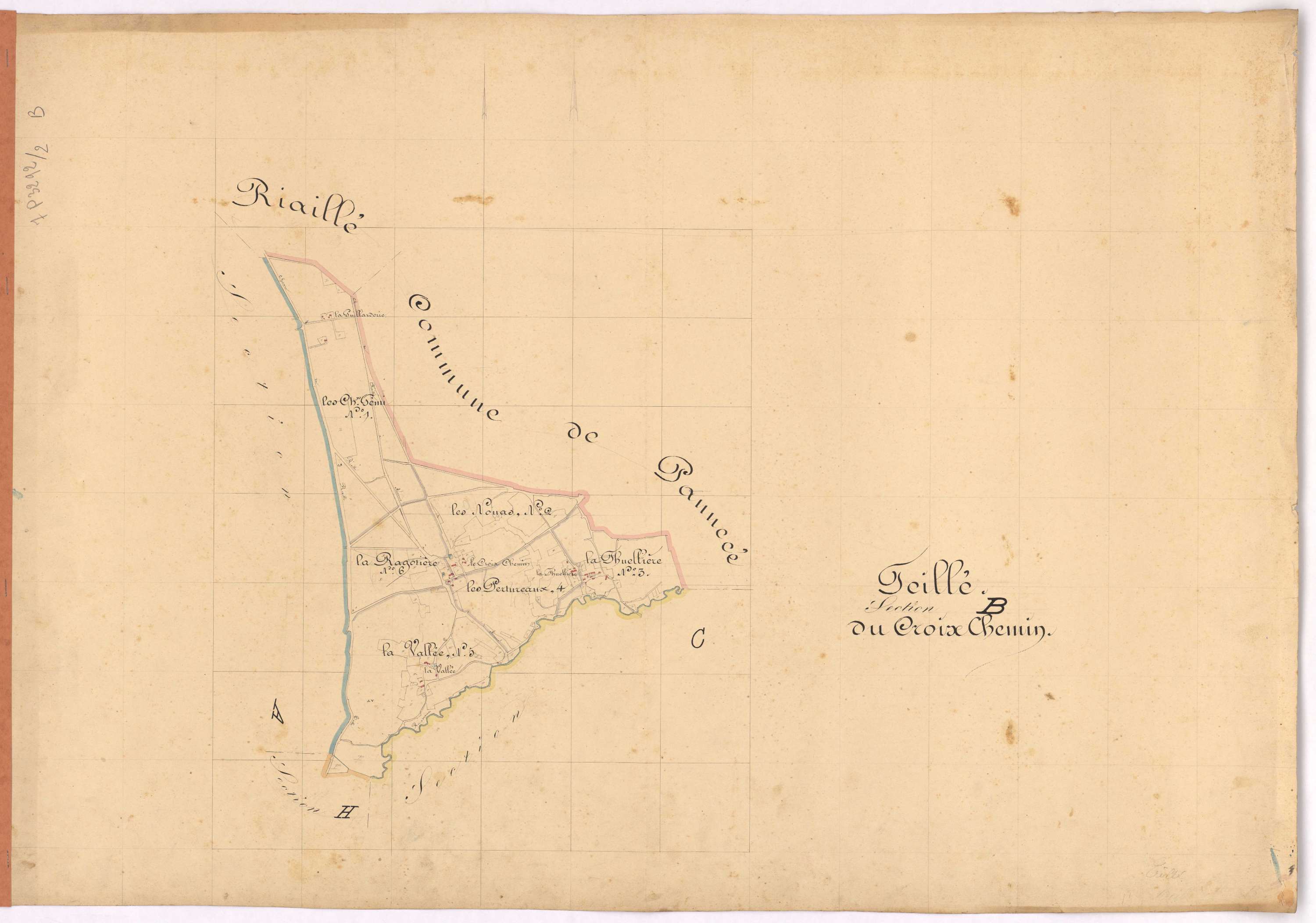 Teillé - Section B Croix Chemin (section du)