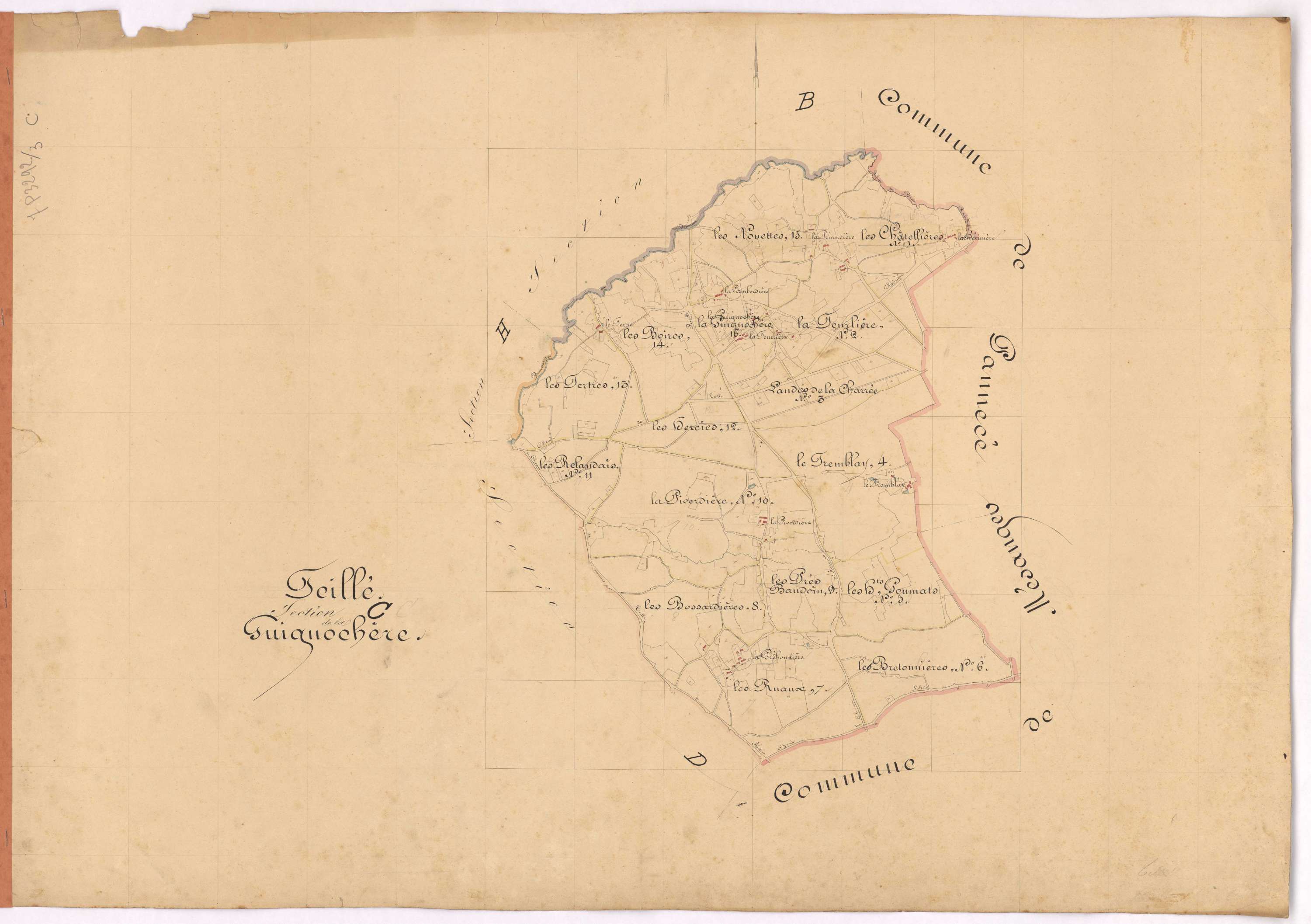 Teillé - Section C Guignochère (section de La)