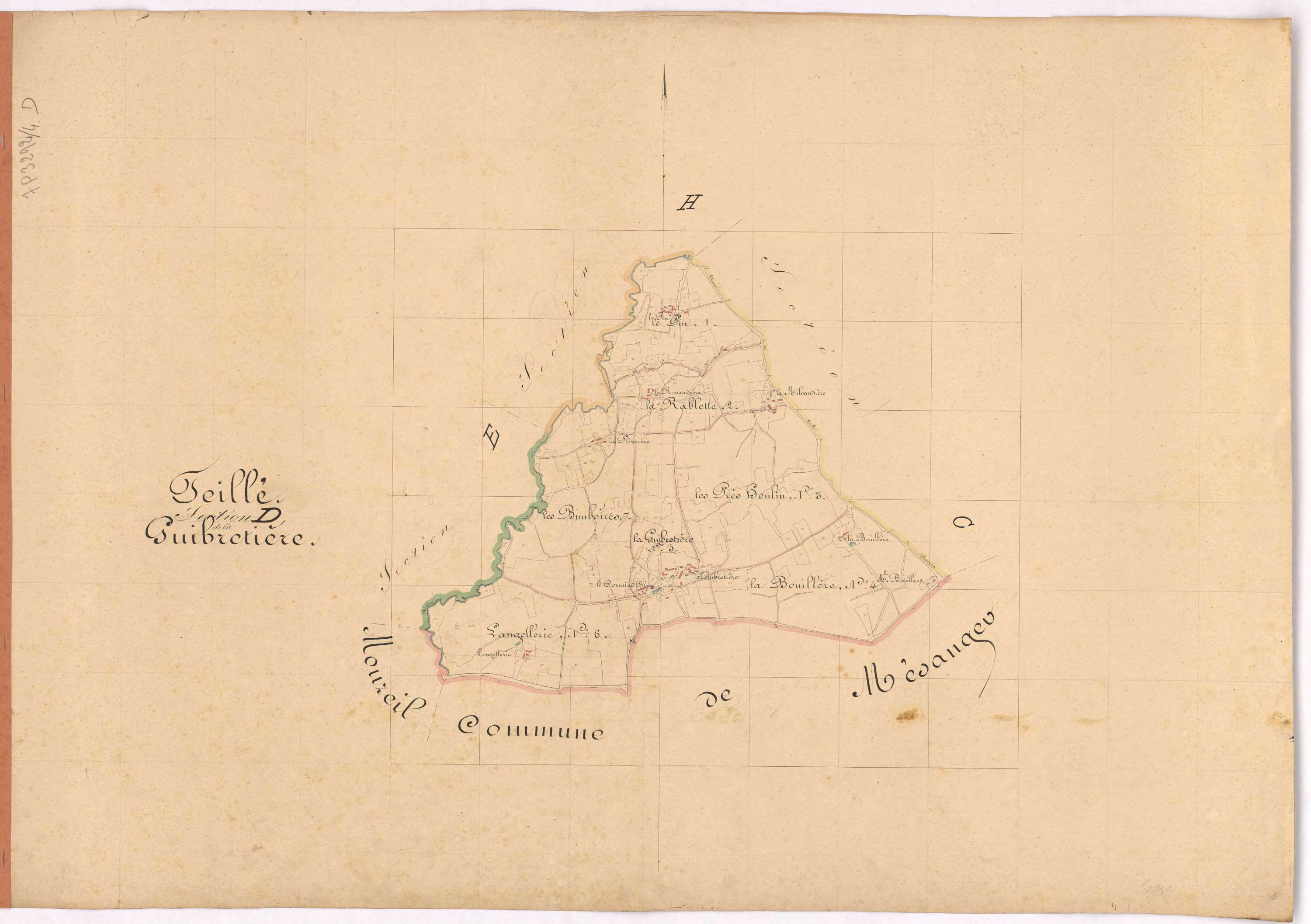 Teillé - Section D Guibretière (section de La)