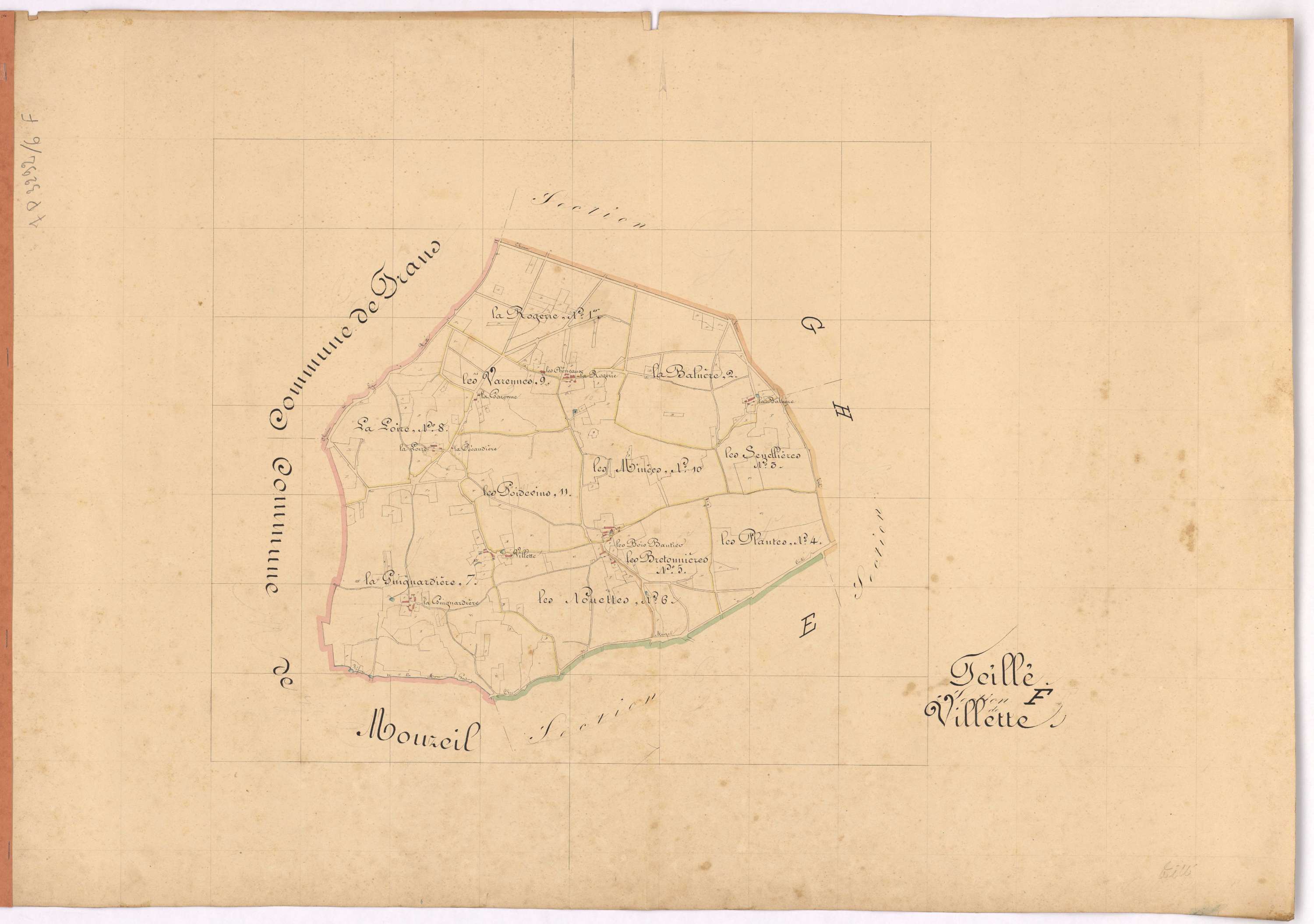 Teillé - Section F Villette (section de)