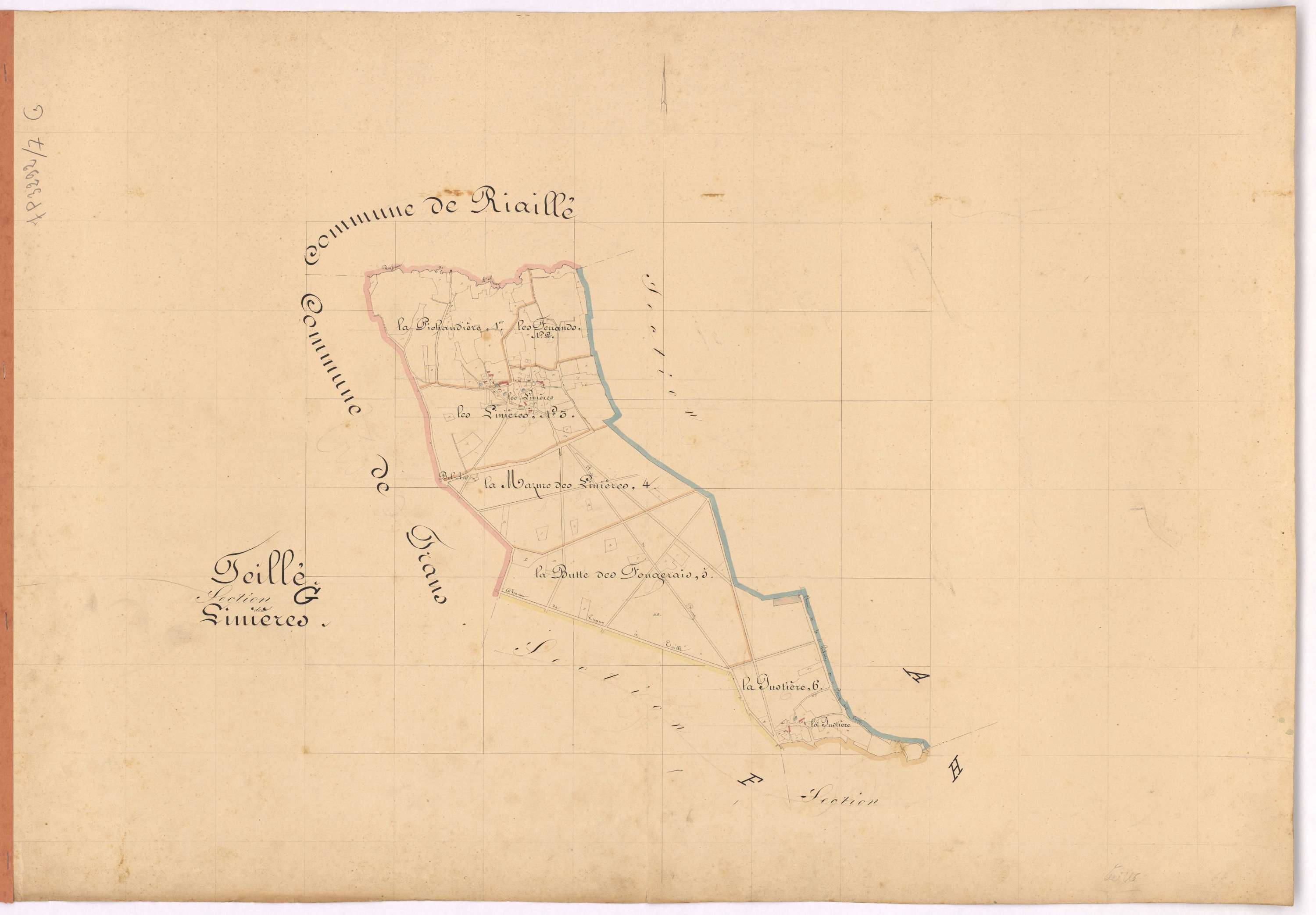Teillé - Section G Linières (section des)