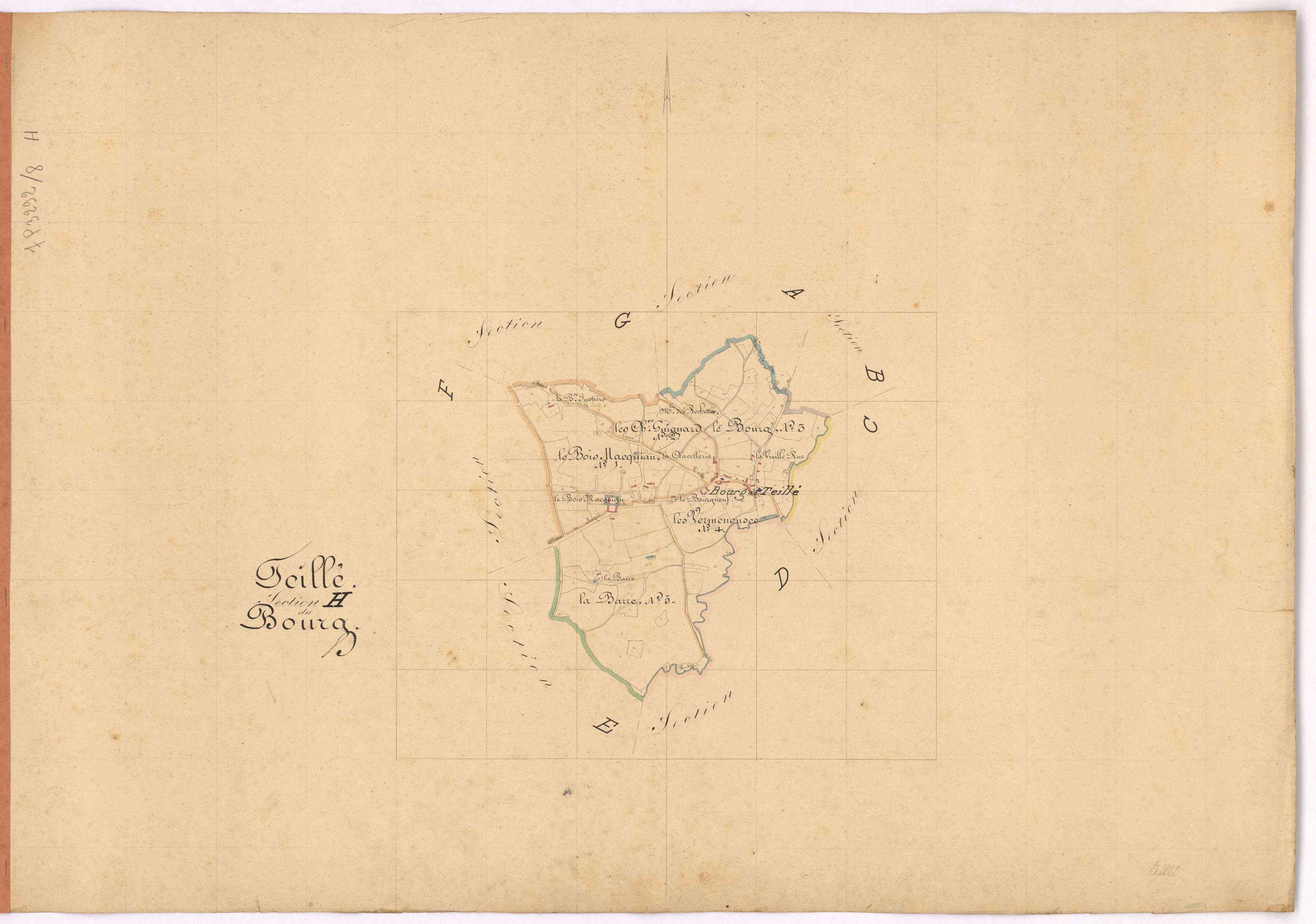 Teillé - Section H Bourg (section du)