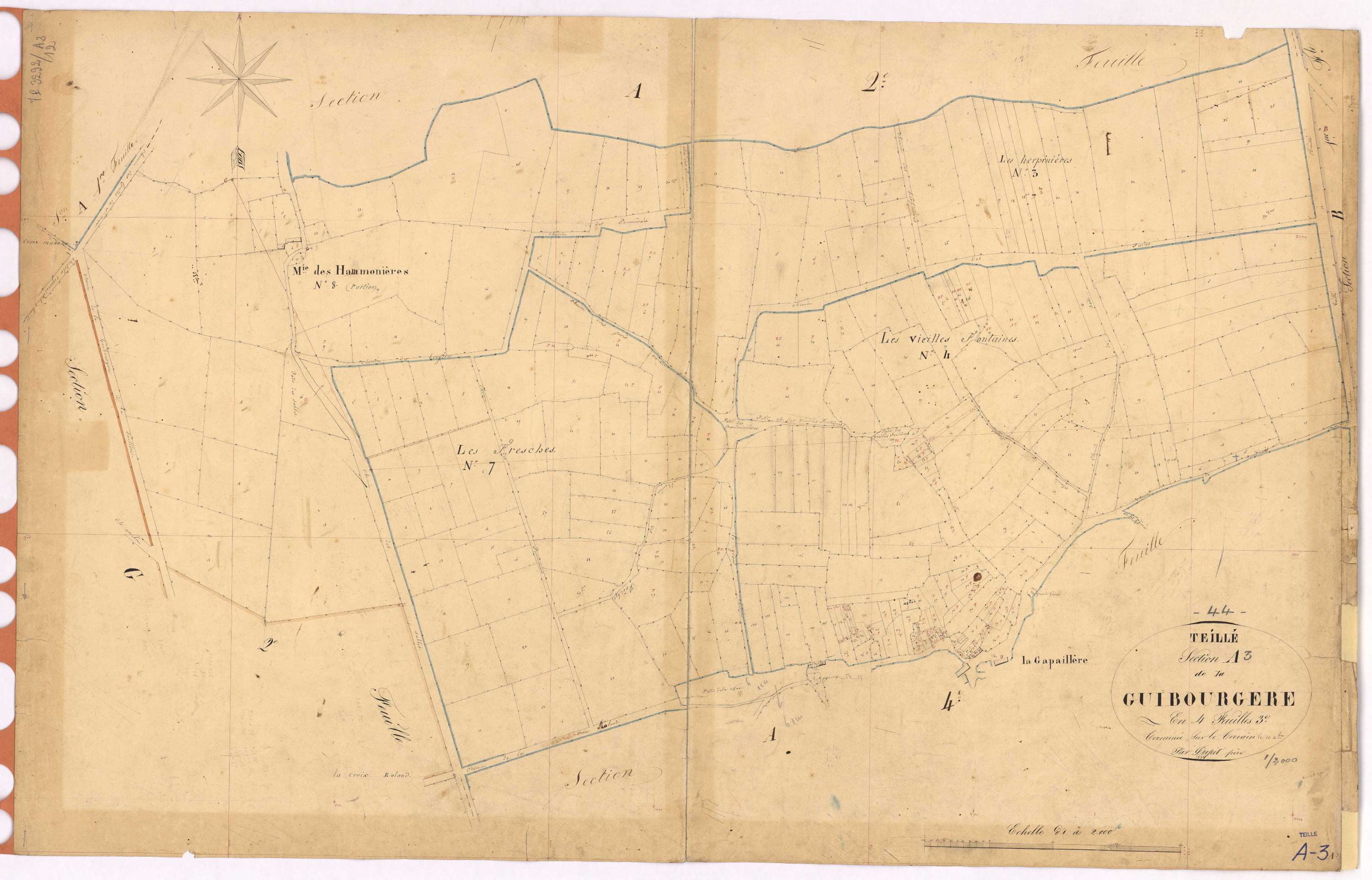Teillé - Section A3 Guibourgère (section de La)