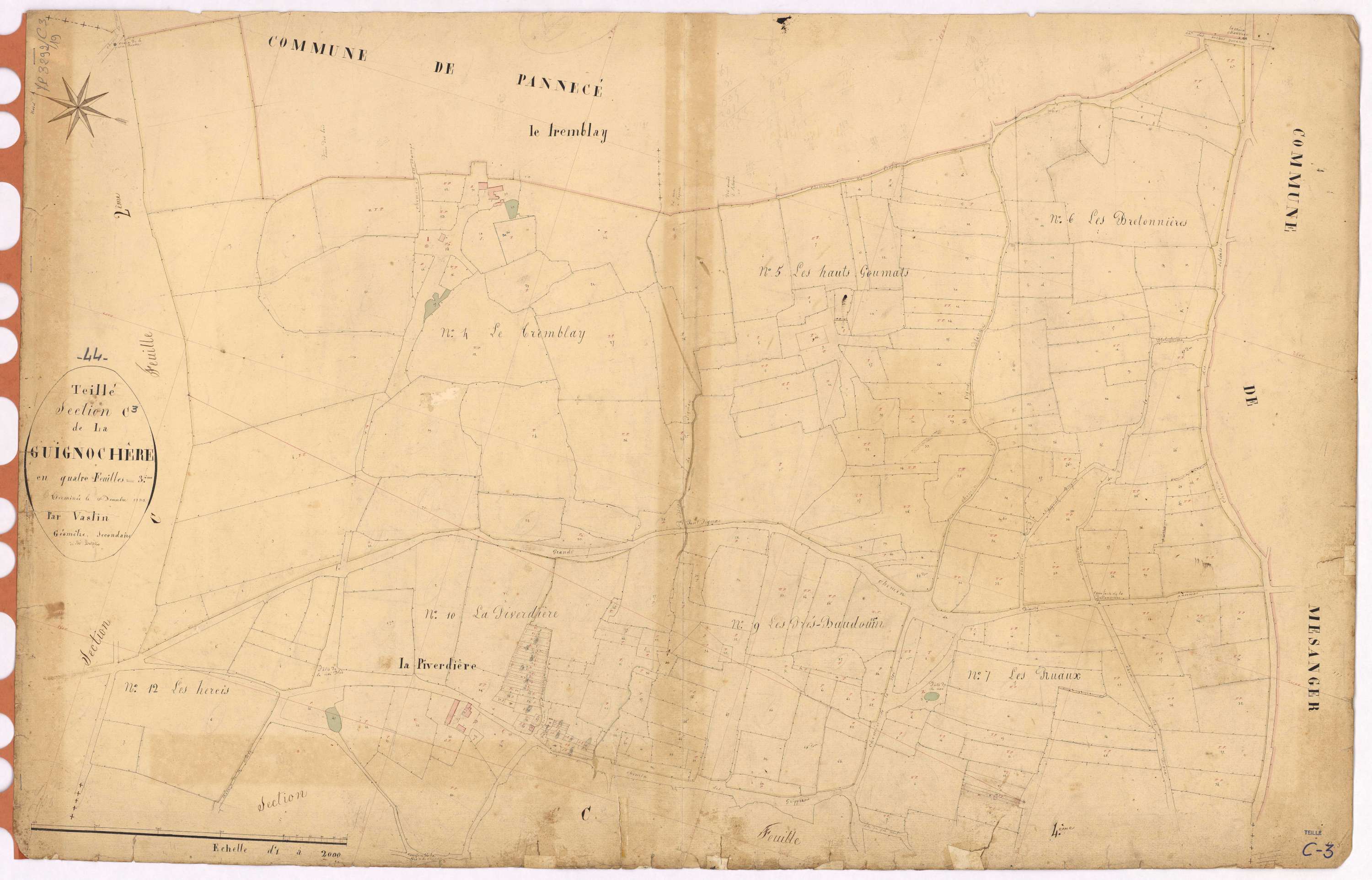 Teillé - Section C3 Guignochère (section de La)