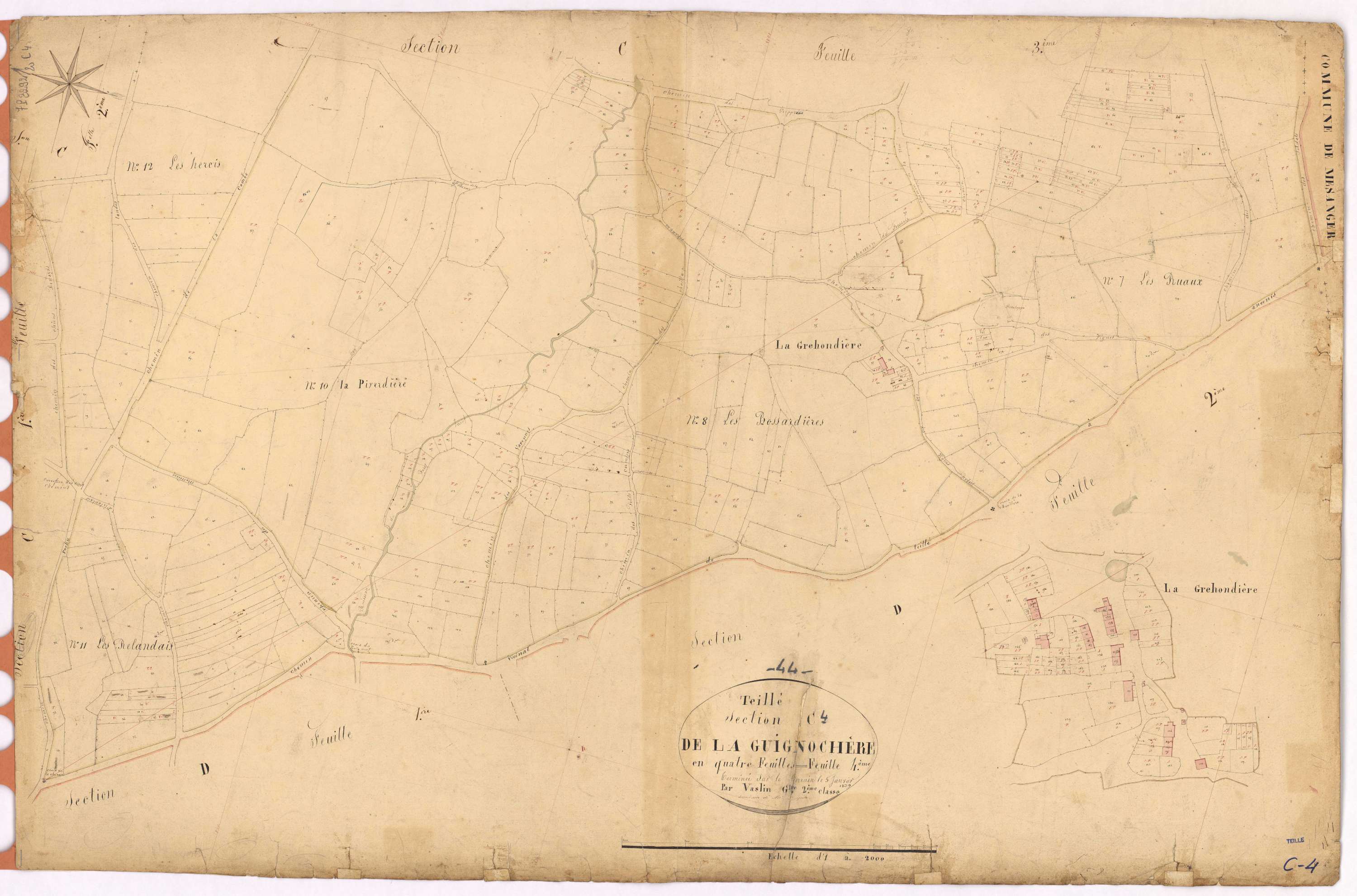 Teillé - Section C4 Guignochère (section de La)