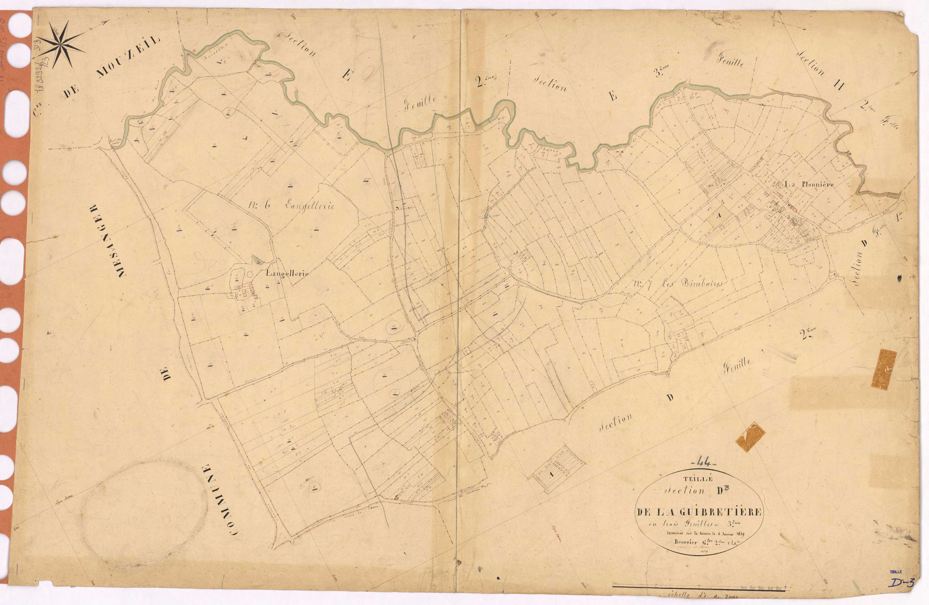 Teillé - Section D3 Guibretière (section de La)