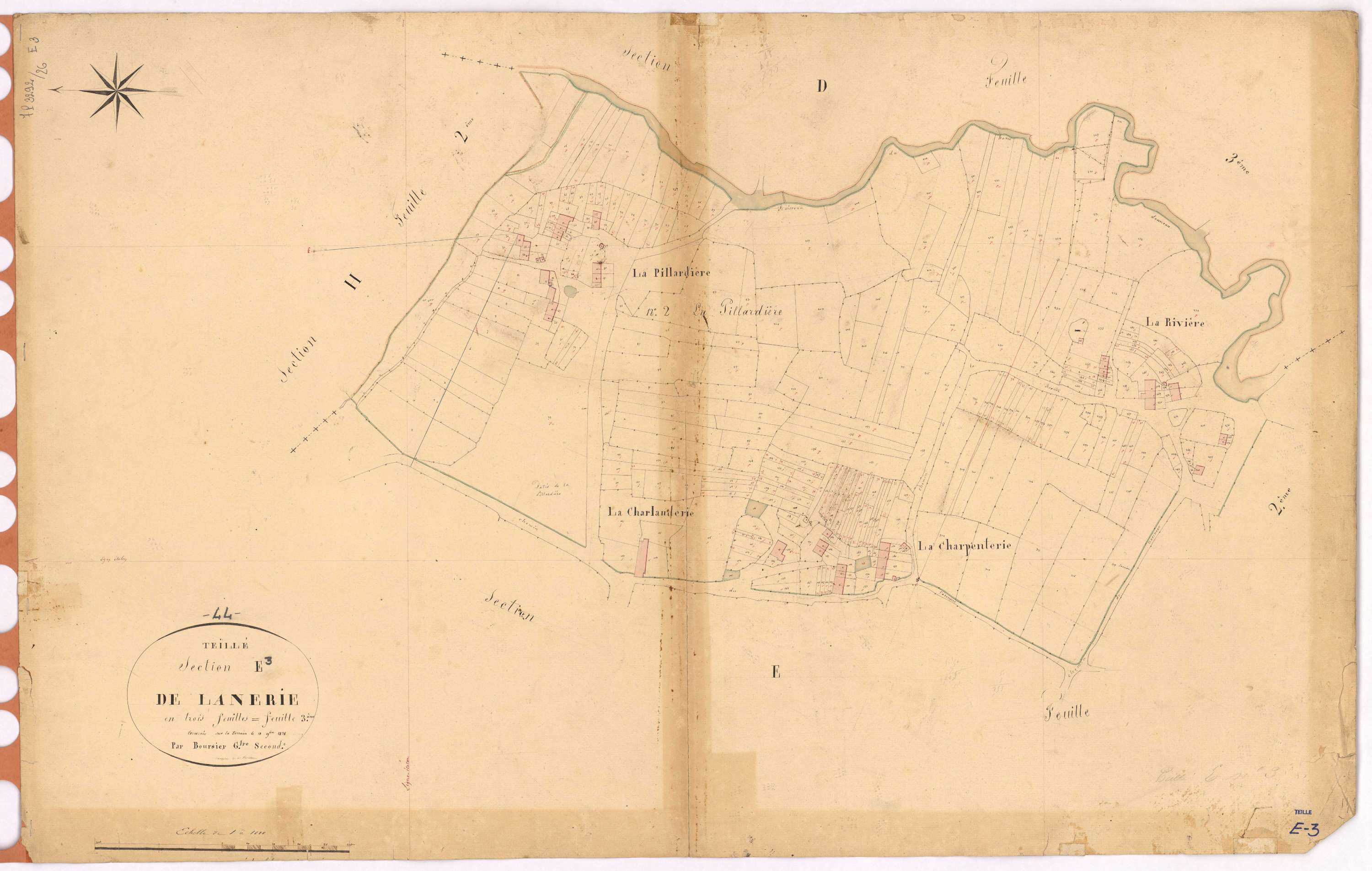 Teillé - Section E3 Lanerie (section de)